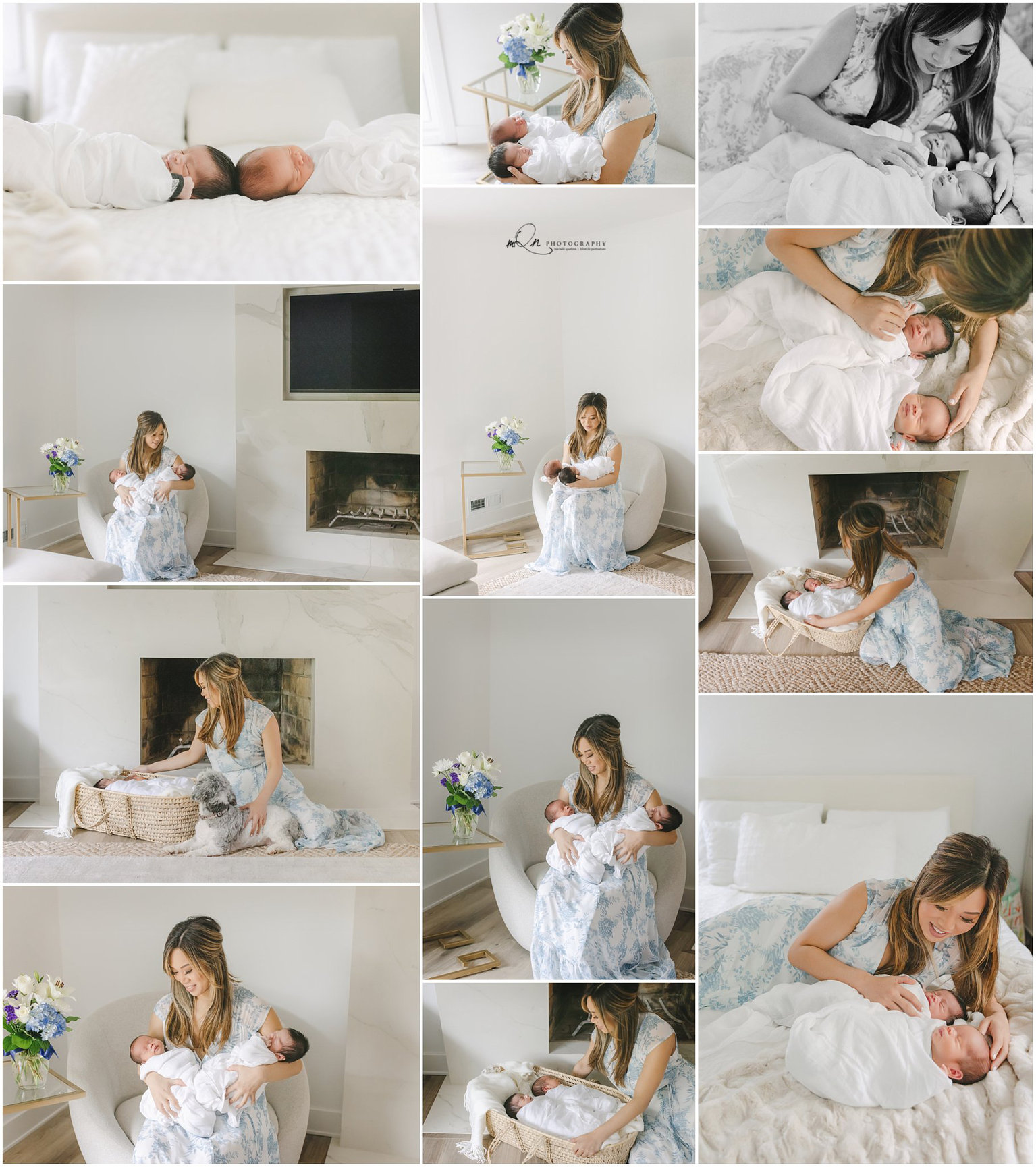 Edina in home newborn photographer