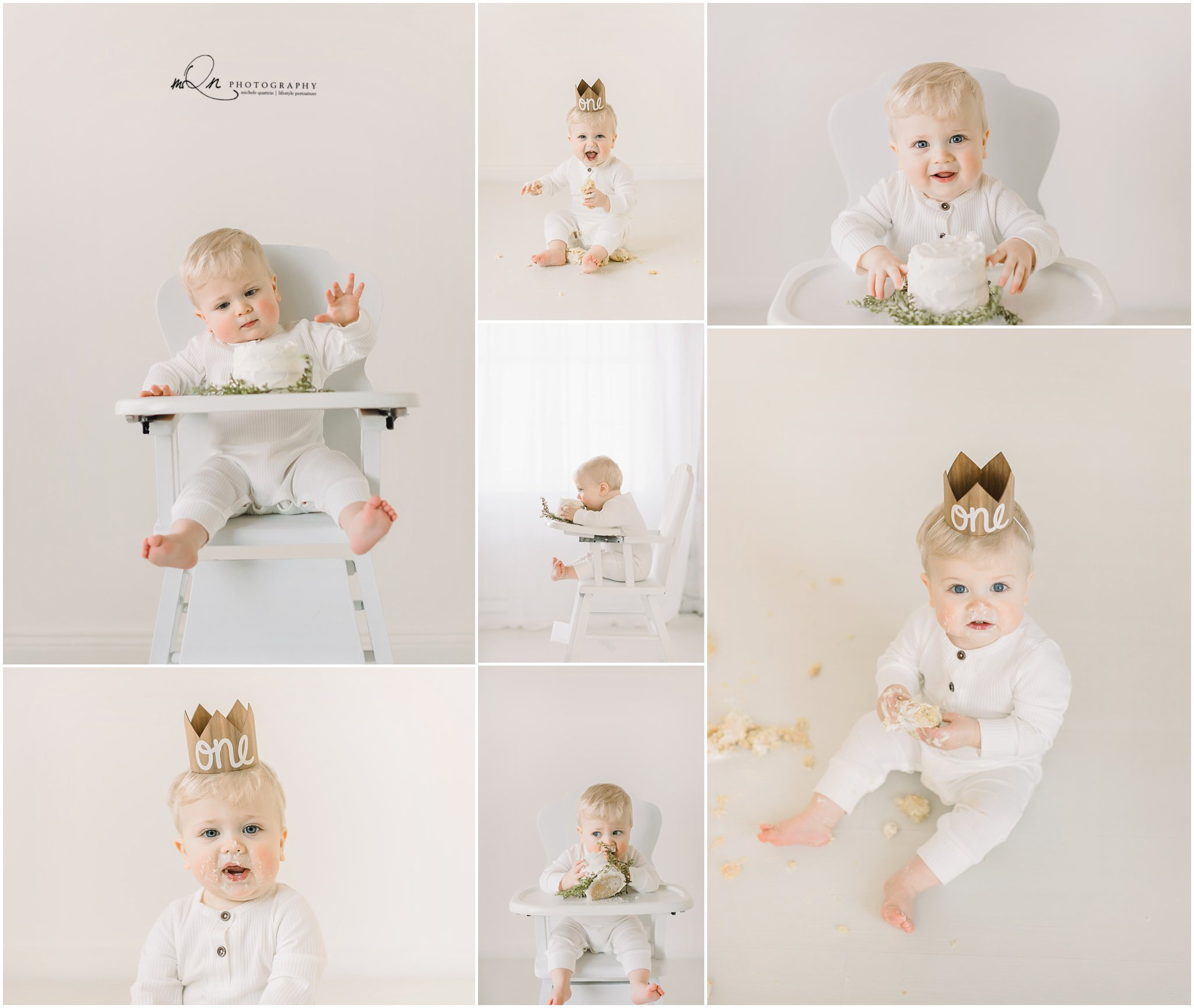 Minneapolis baby cake smash photographer