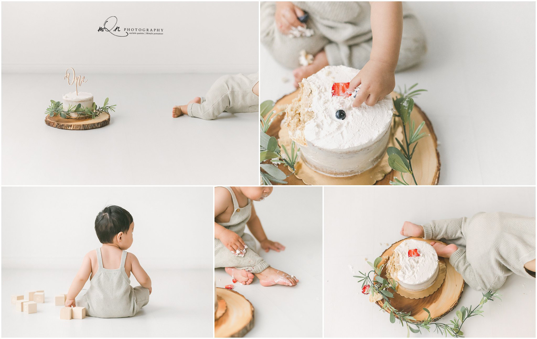 Minneapolis baby cake smash photographer