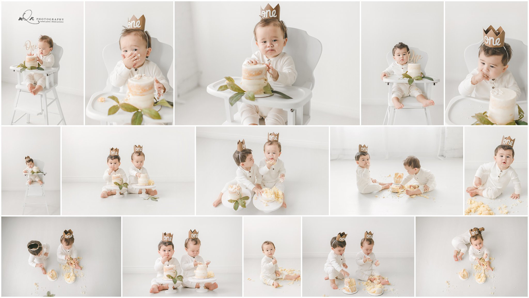 Minneapolis baby cake smash photographer