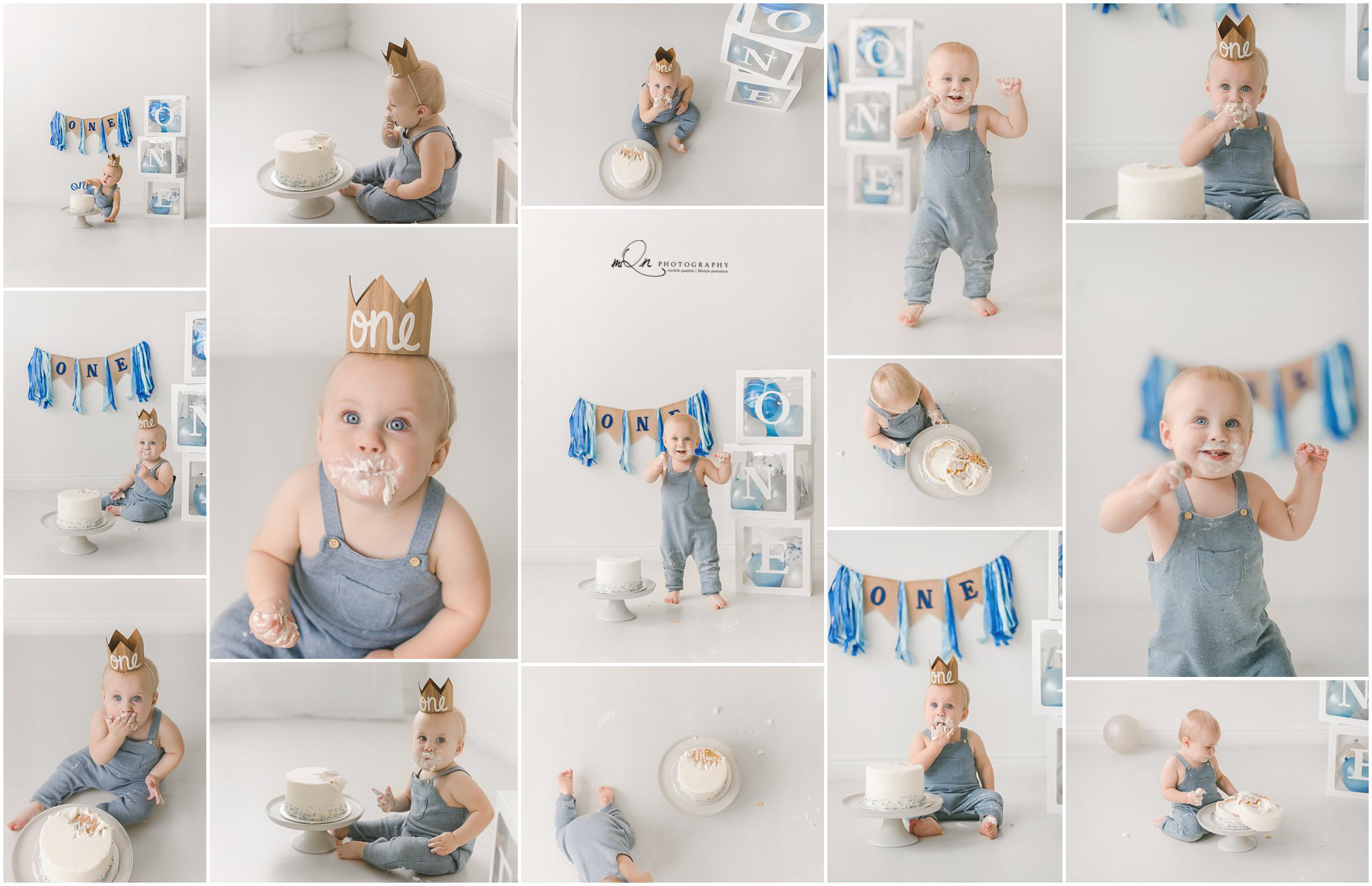 Minneapolis baby cake smash photographer
