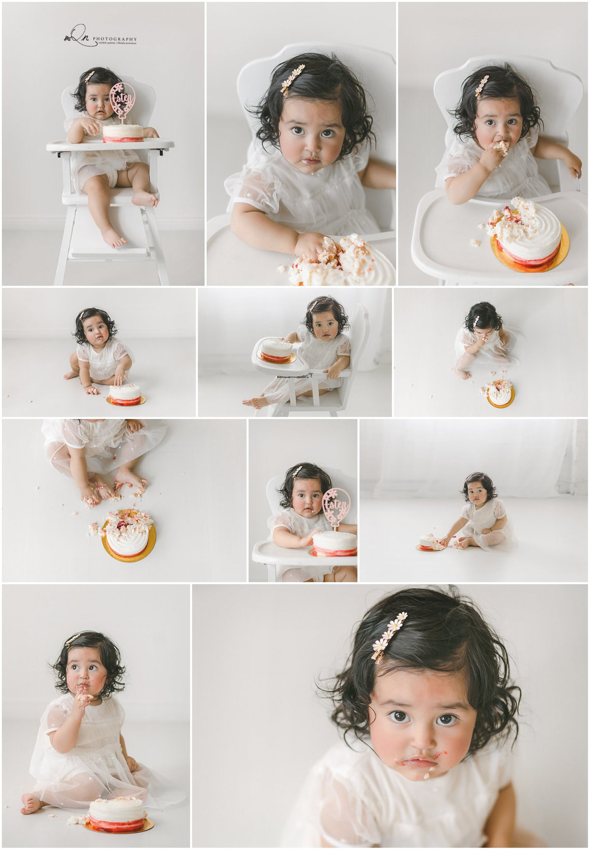 Minneapolis baby cake smash photographer