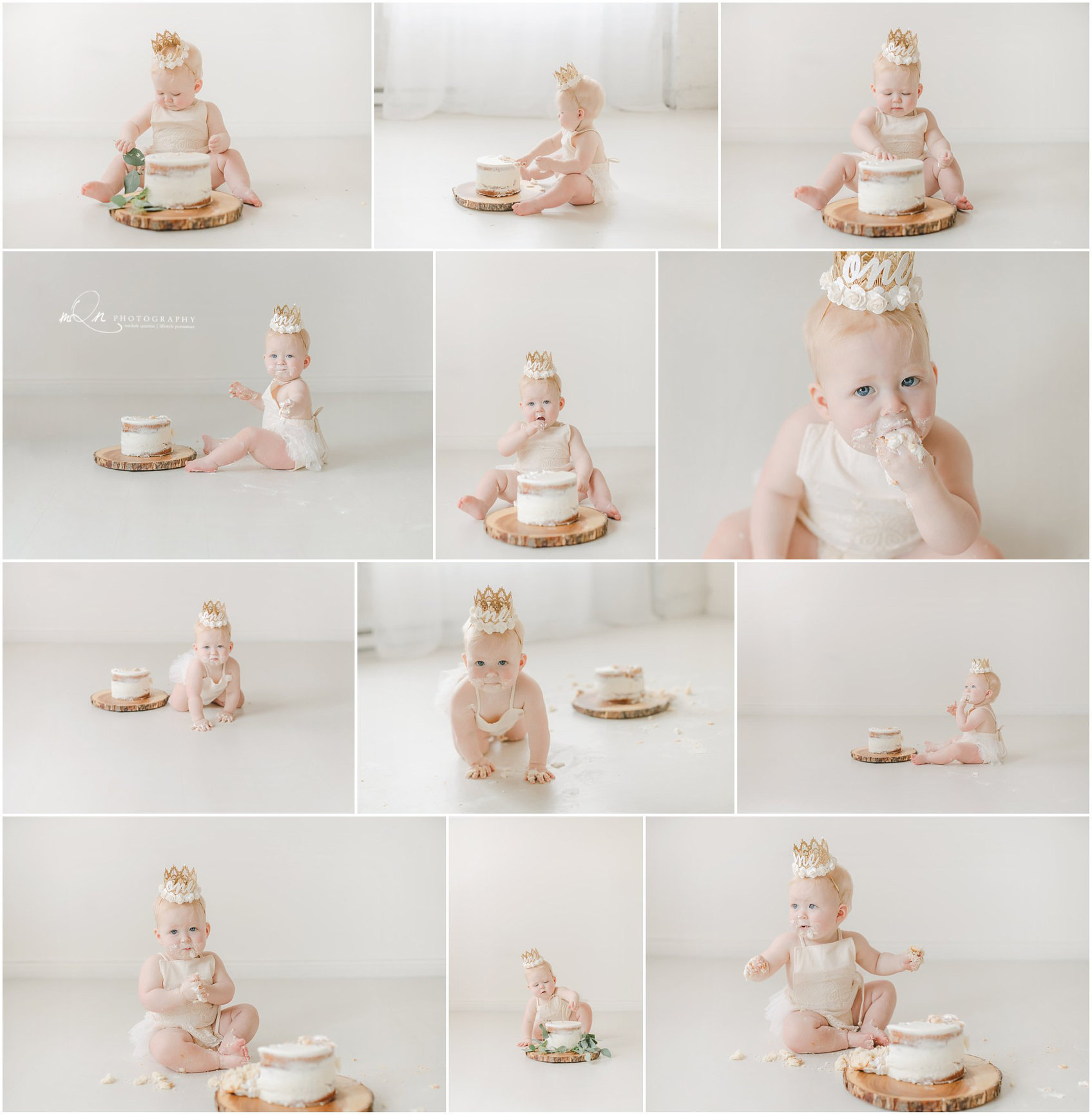 Minneapolis baby cake smash photographer