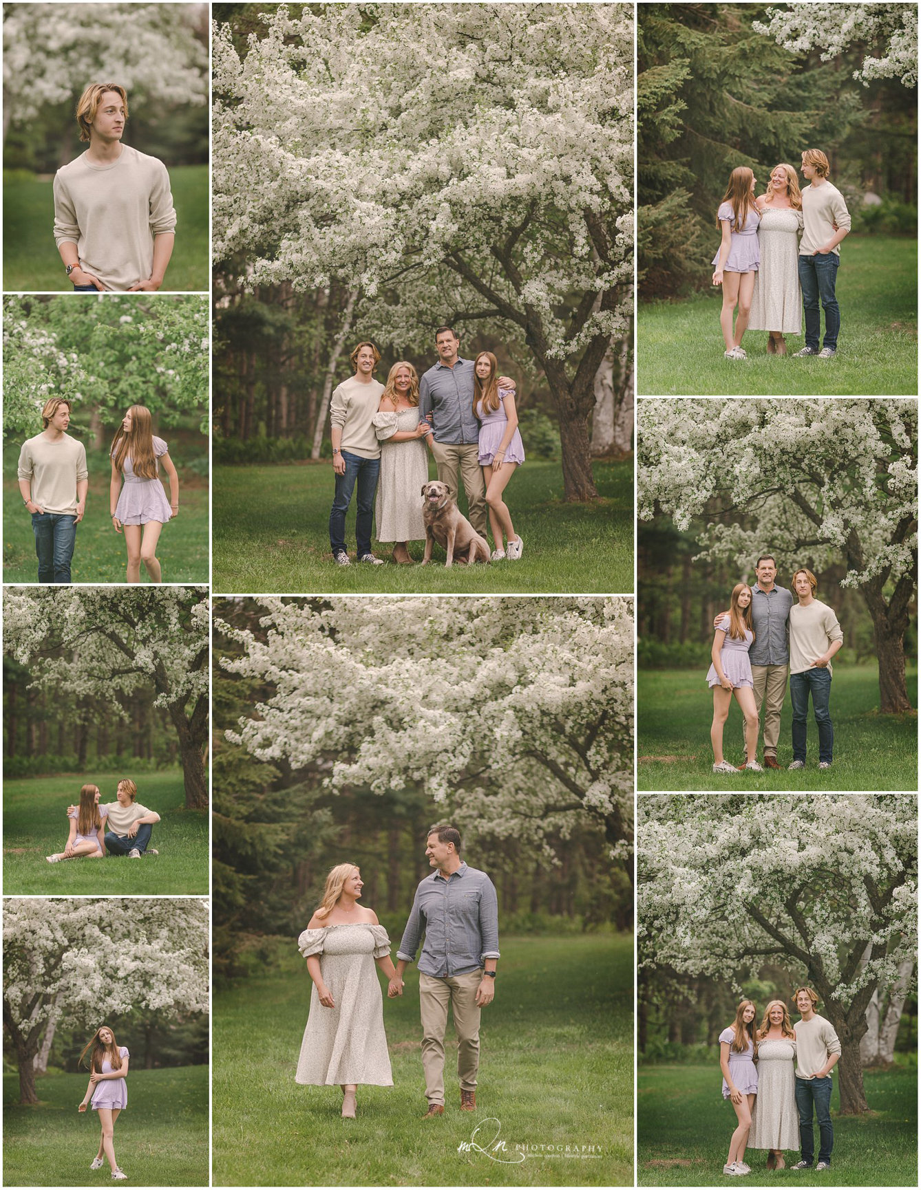 spring family photos with teens