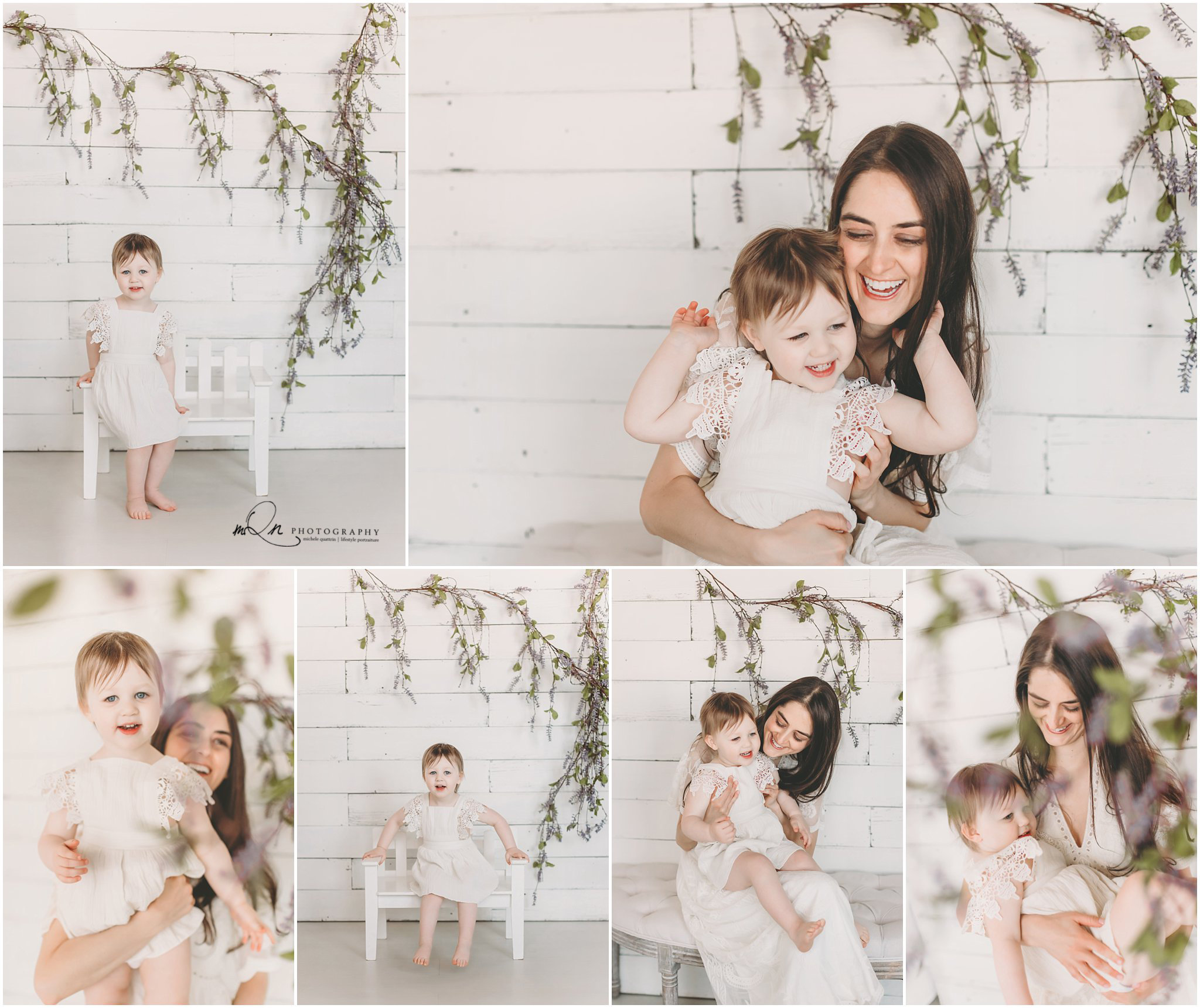 mother daughter photos with wisteria