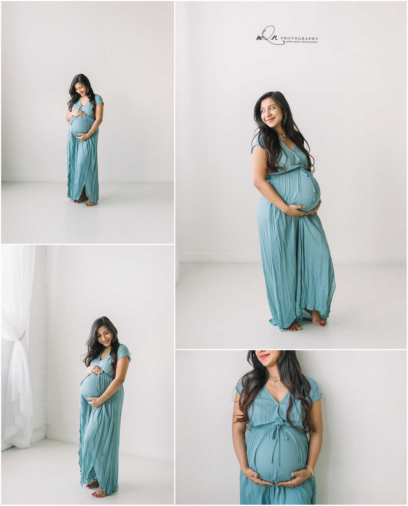 pregnancy photos in a studio