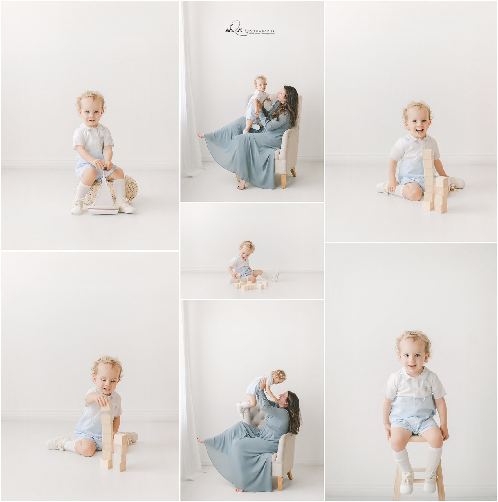 2 year old boy wearing Feltman Brothers Bobby Suit