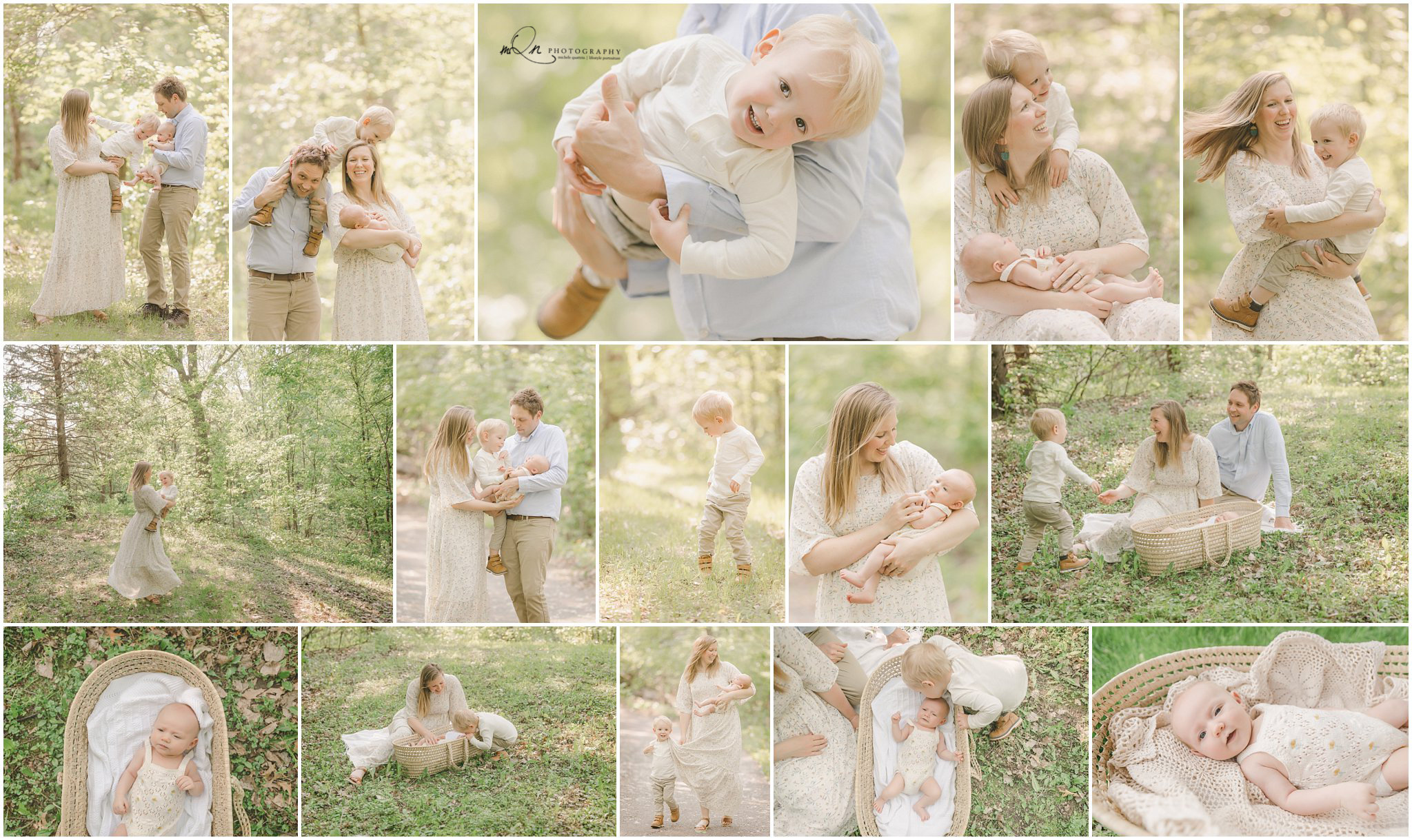 outdoor newborn session in Roseville