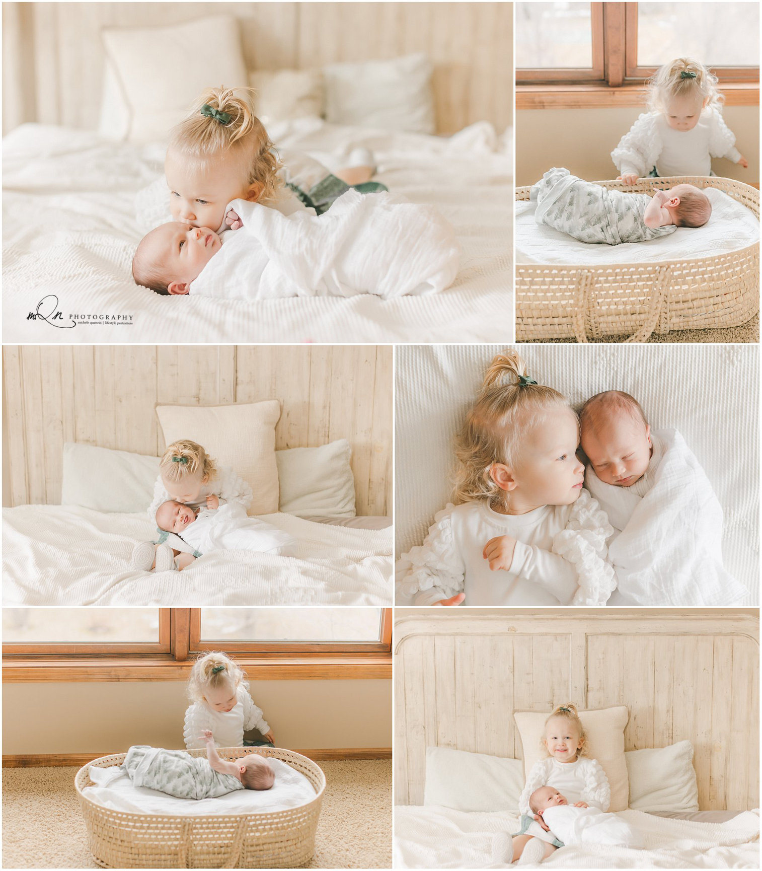 siblings newborn and toddler