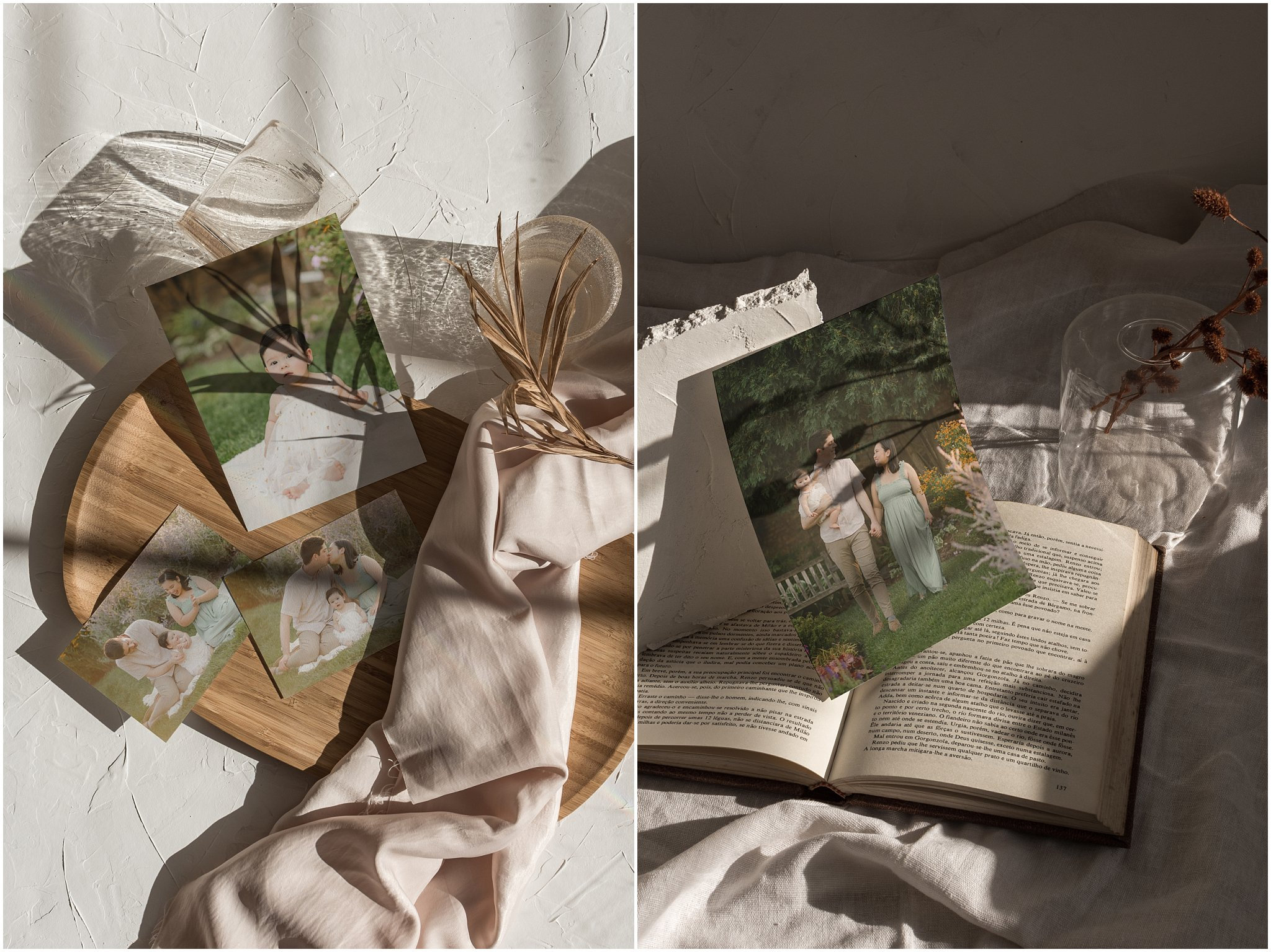 photo prints of a family portrait session