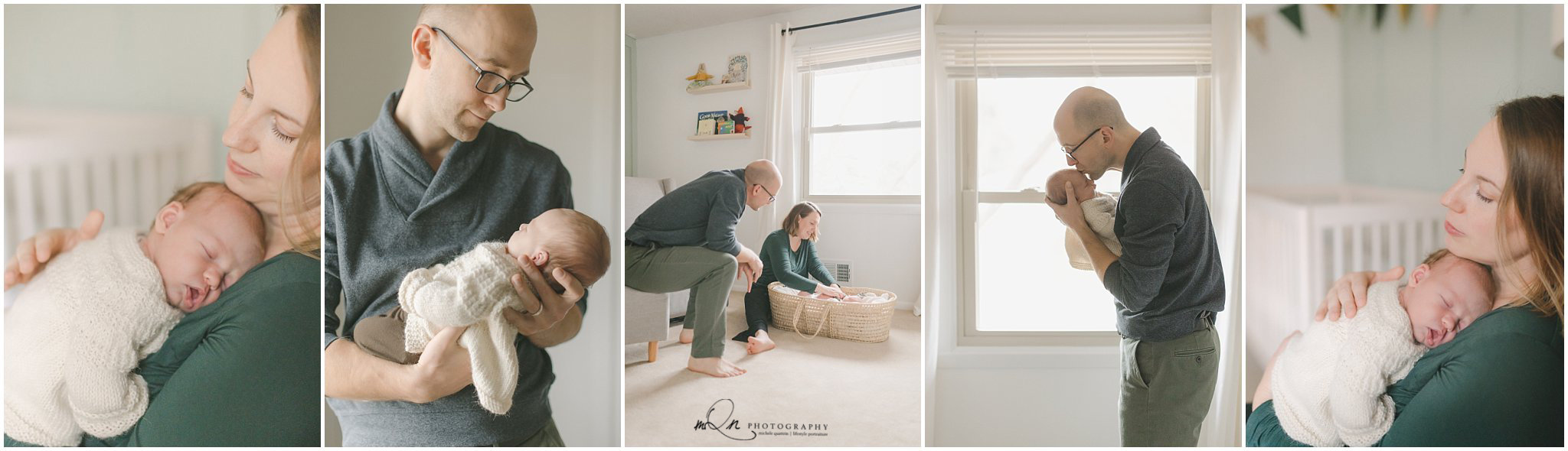 in home newborn photo session