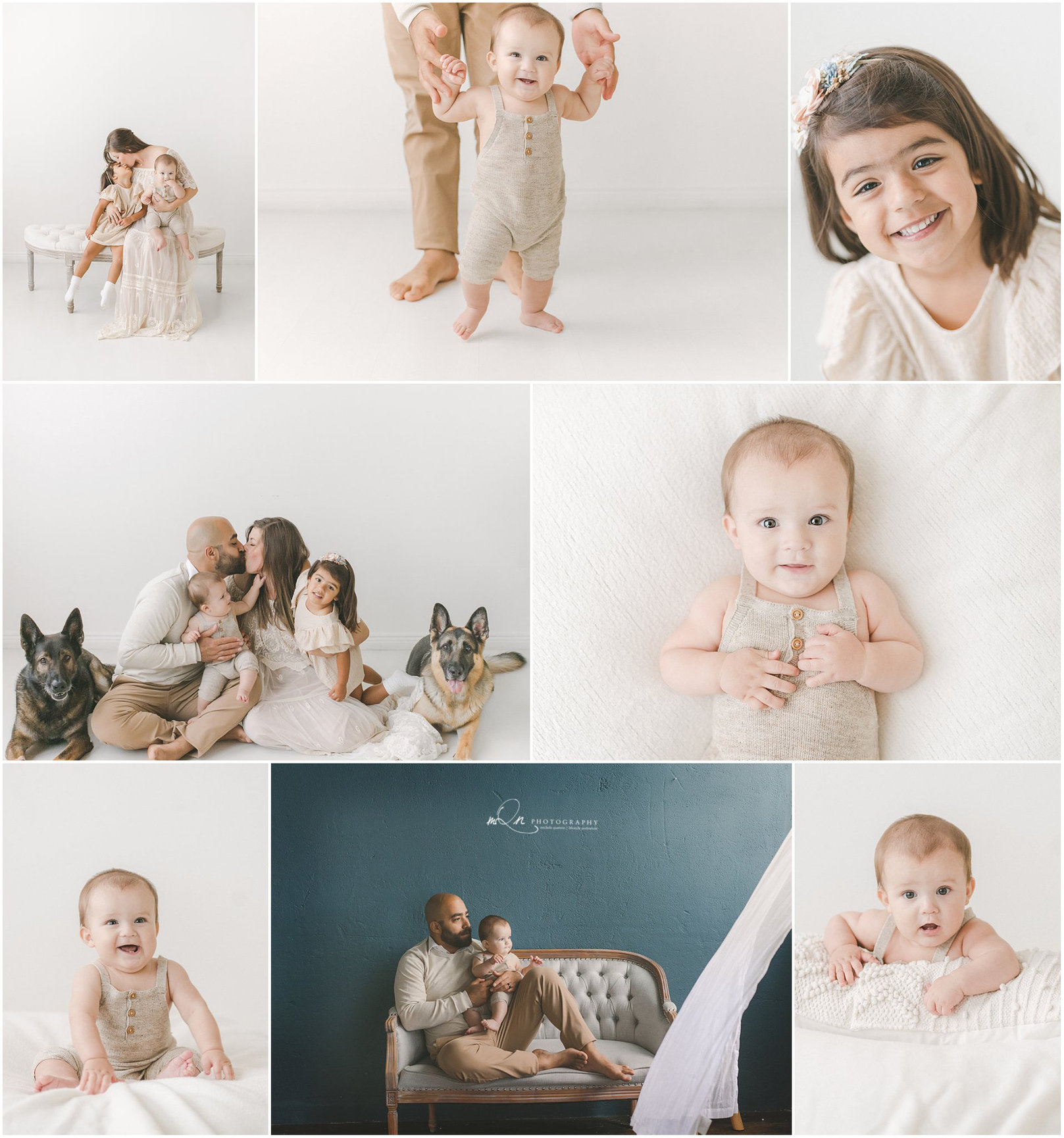 family portraits with dogs
