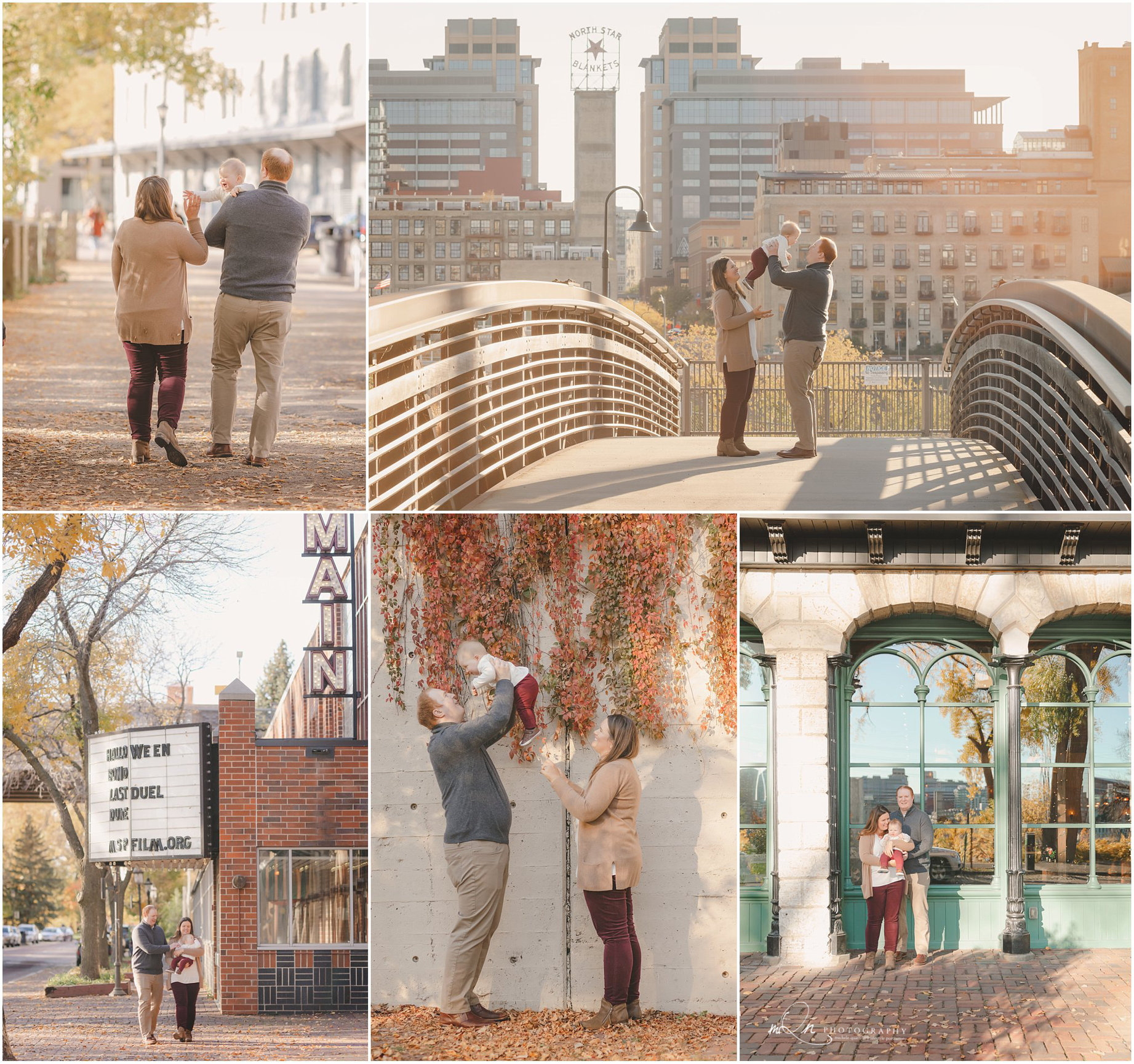 St. Anthony Main Location for family photos in Minnesota
