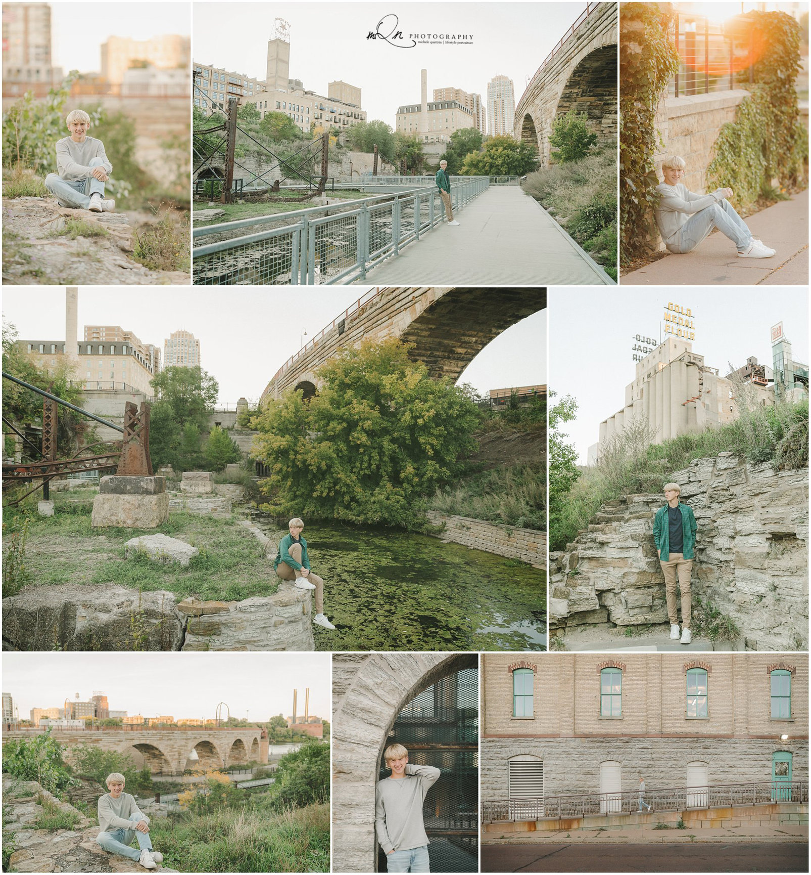 Mill City Ruin location senior photo session