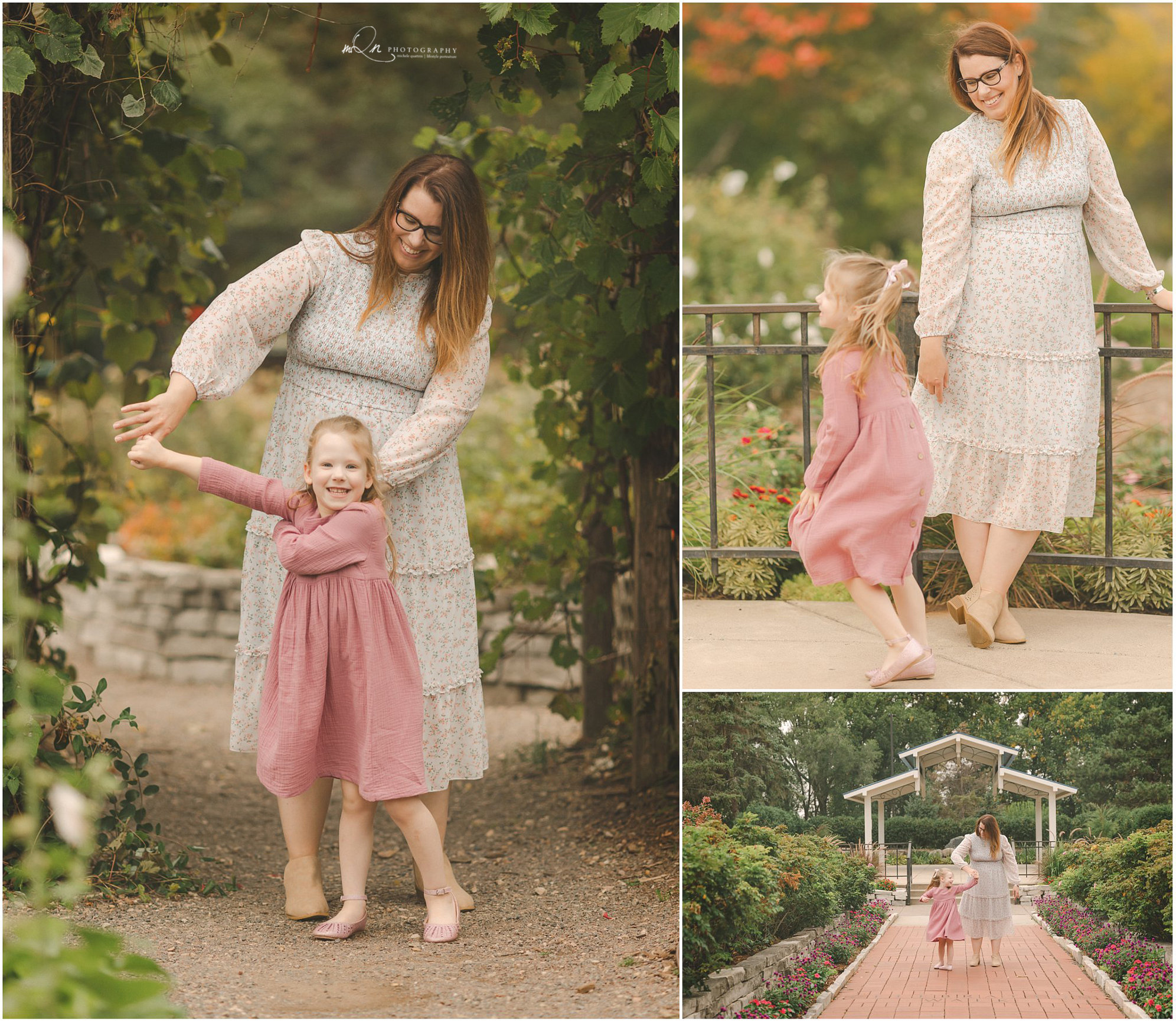 mom and daughter dancing