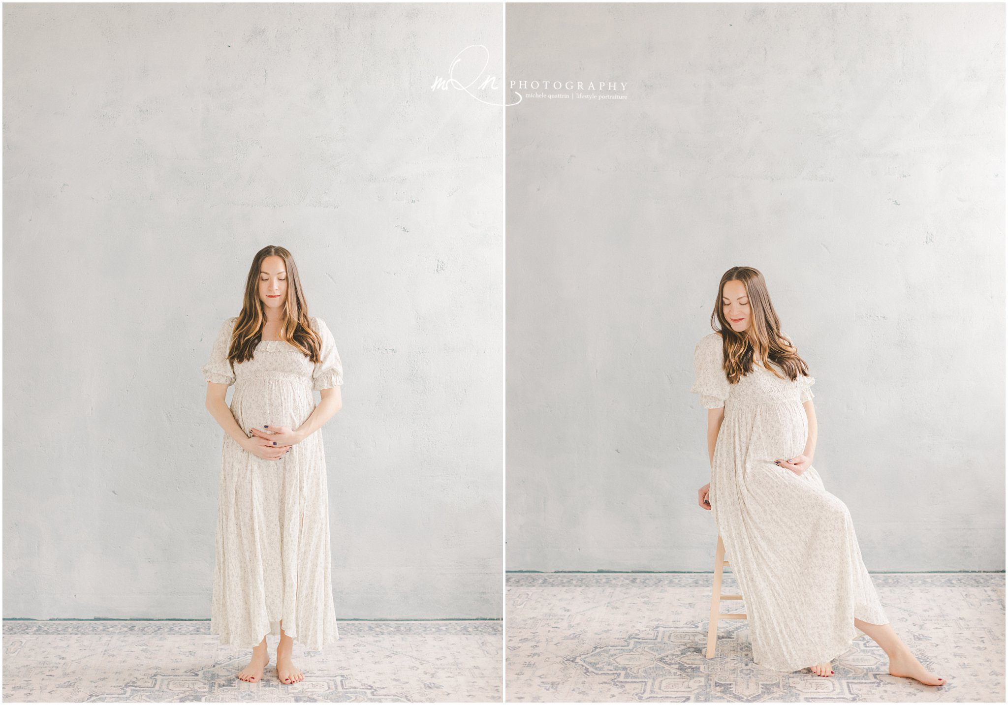 maternity in a studio