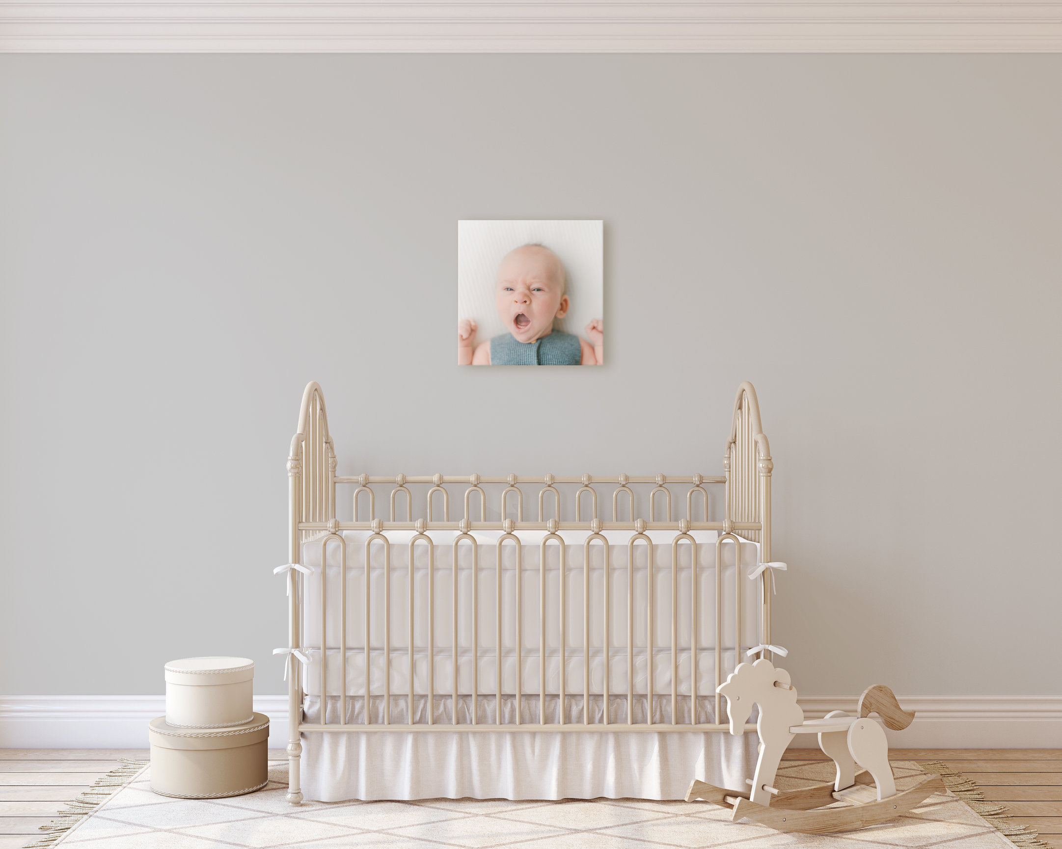 canvas above crib
