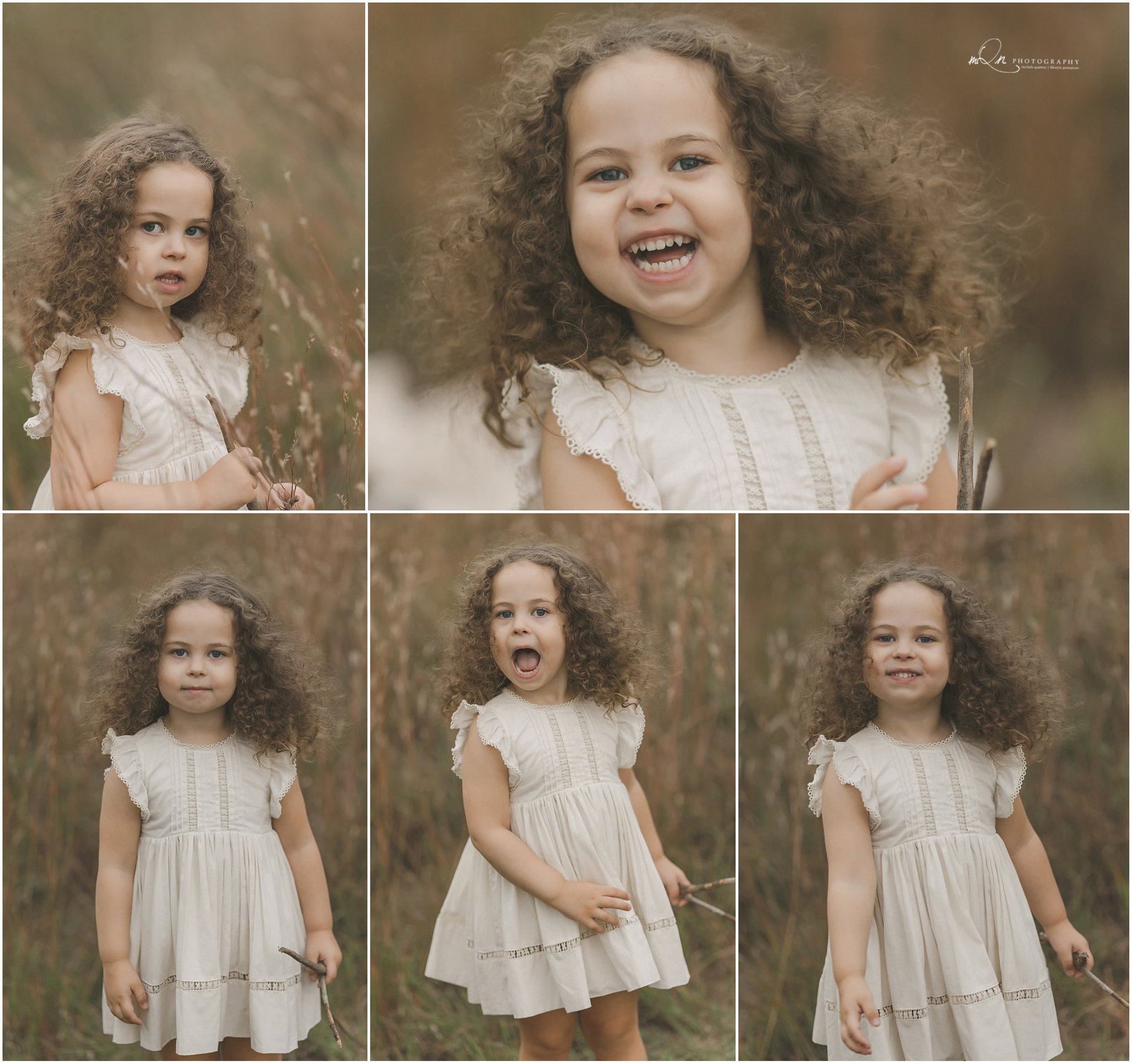 fun portraits of a girl age 3