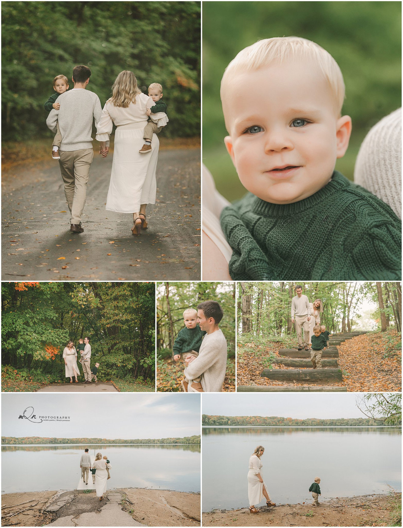 family photos at lake ann in chanhassen