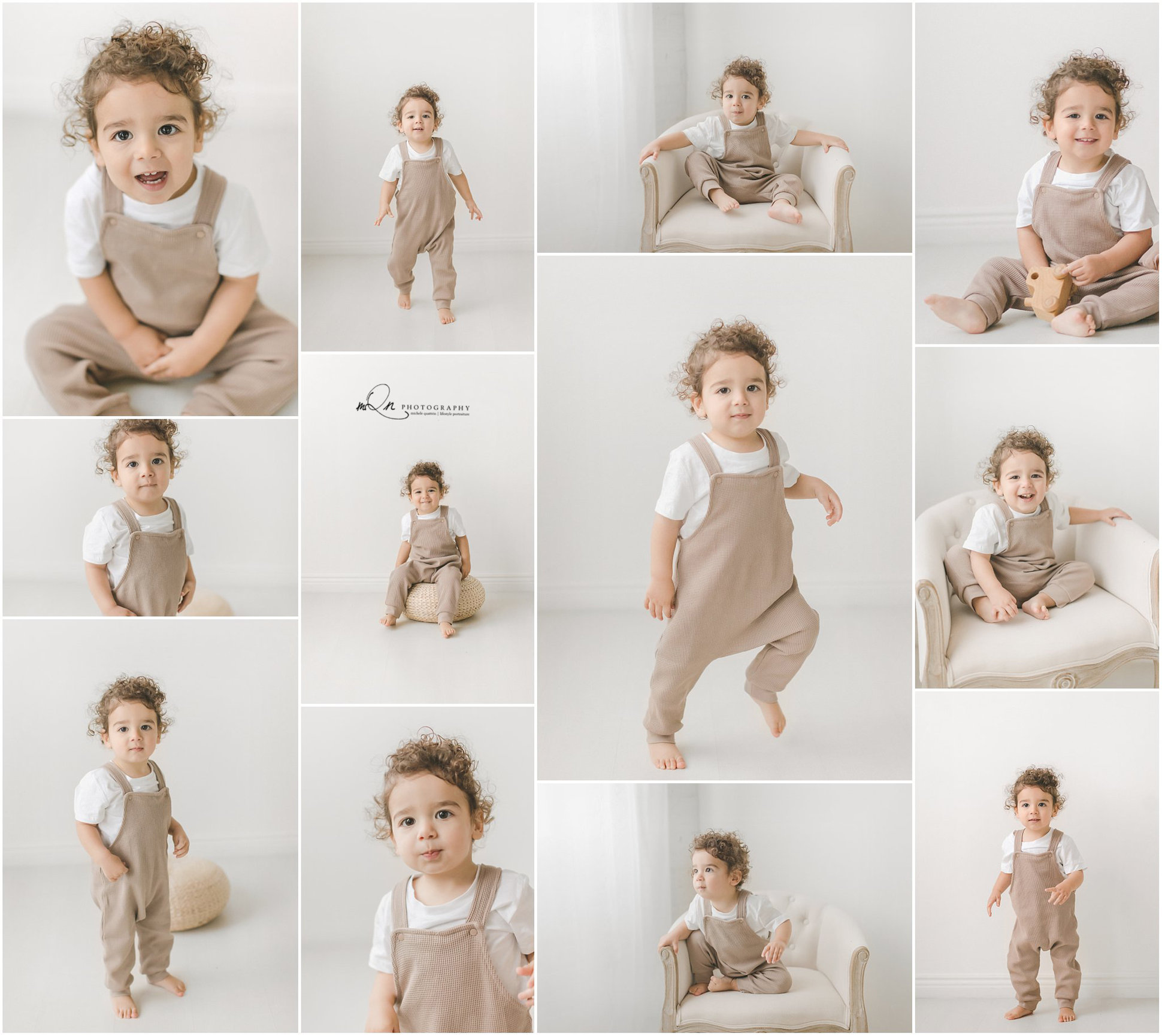 Boy milestone session less than 2 years old