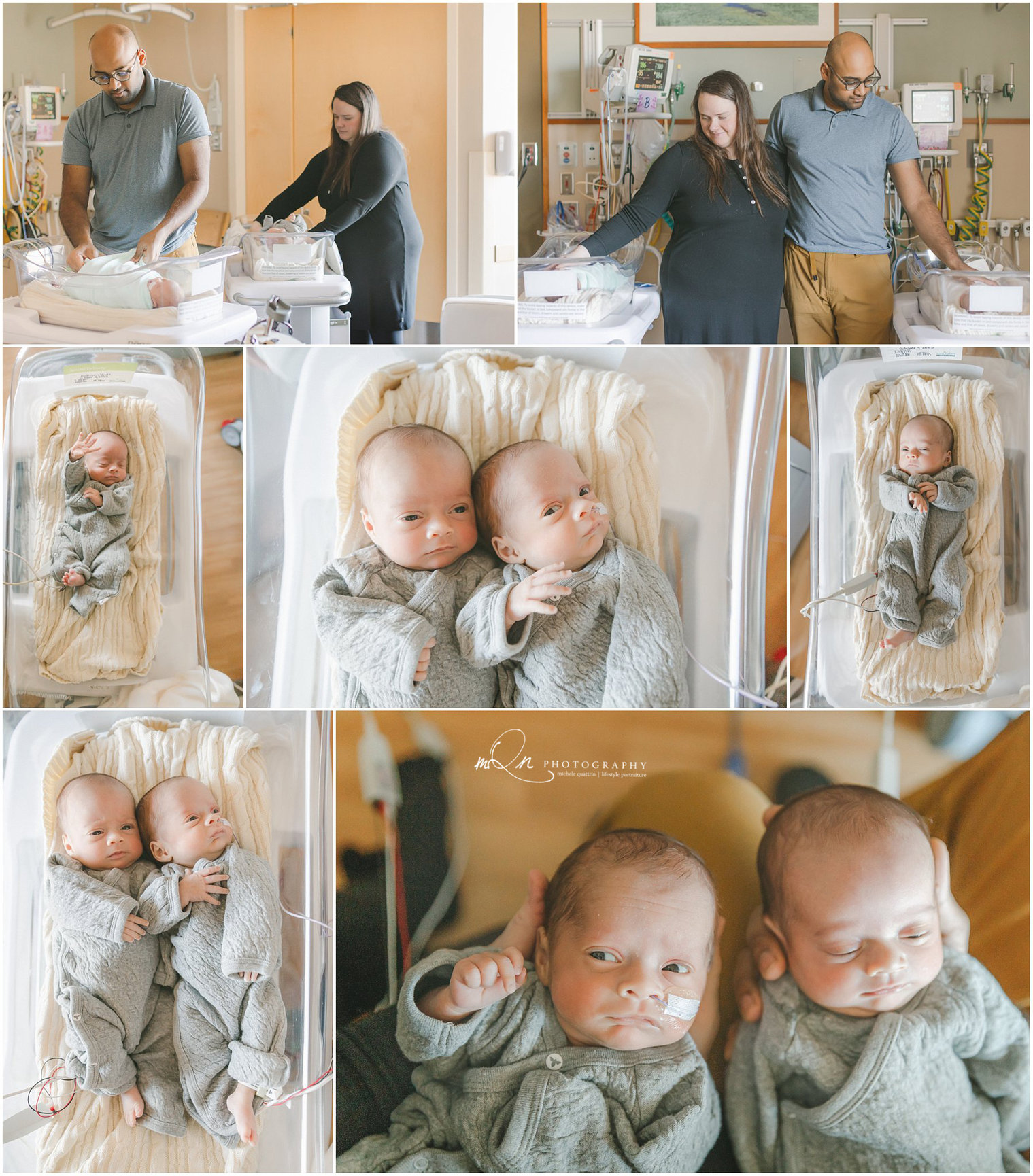 NICU twin girls at Maple grove hospital
