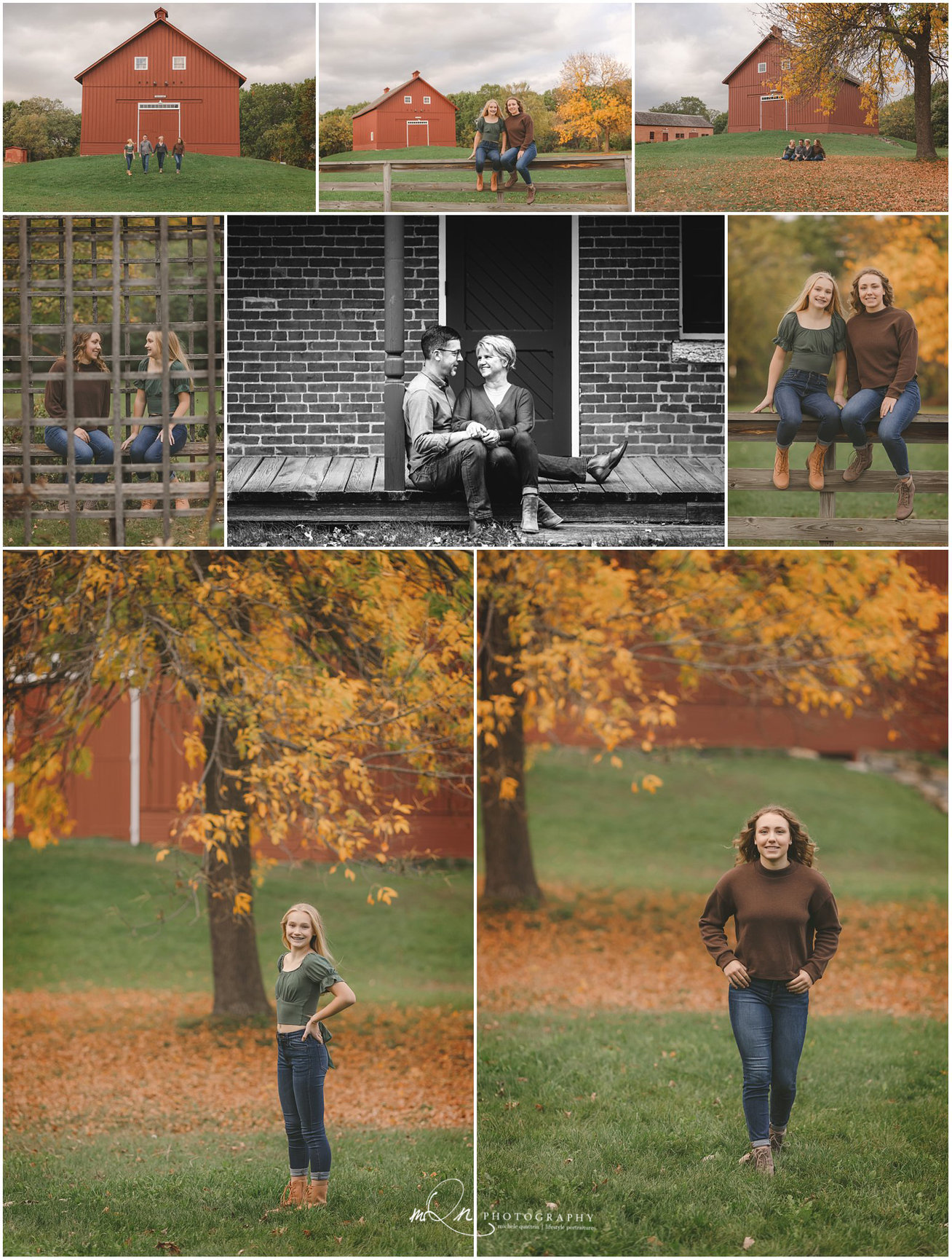 Family photos at Hill Farm in North Oaks