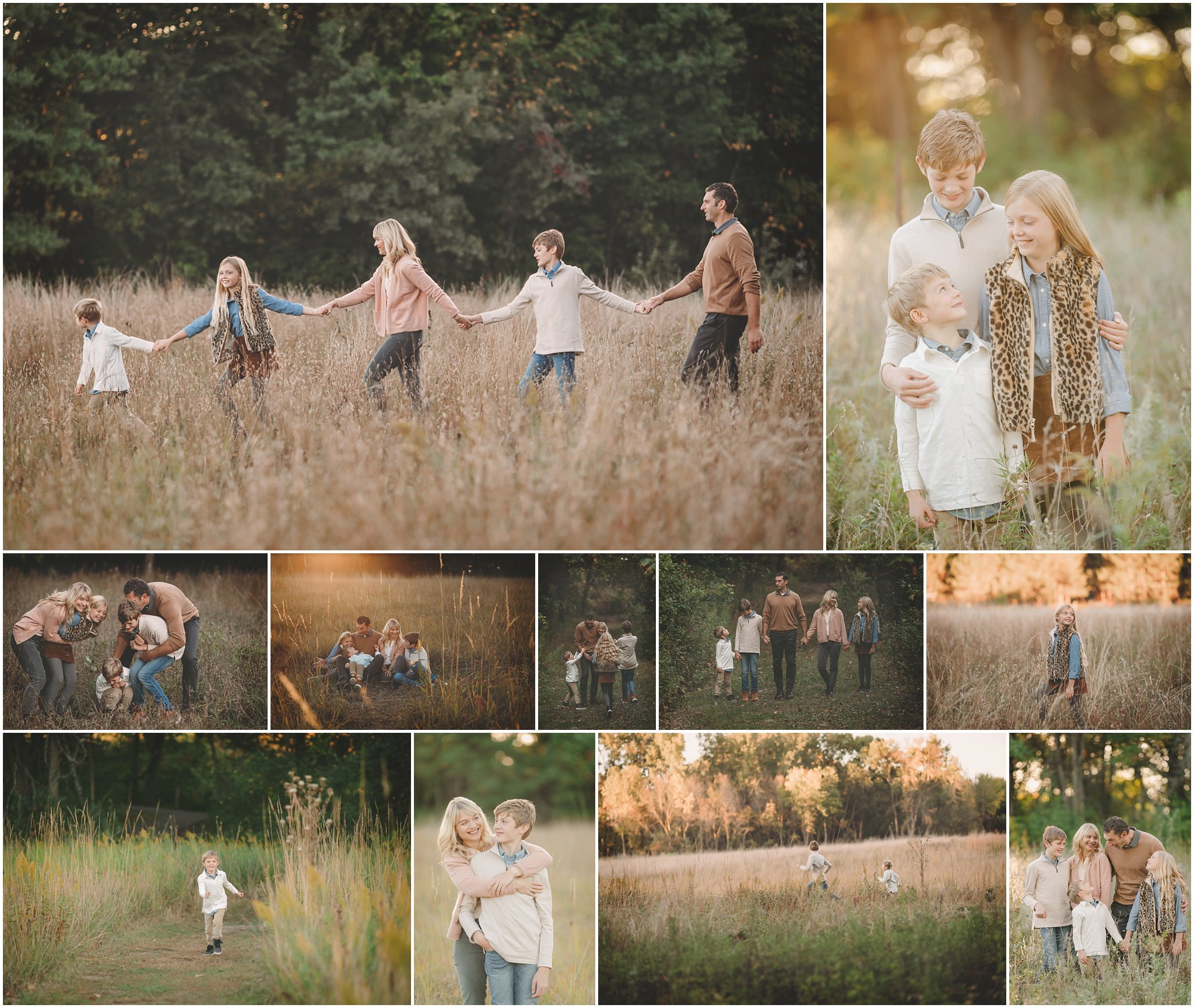 fall family photos at tamarack nature center