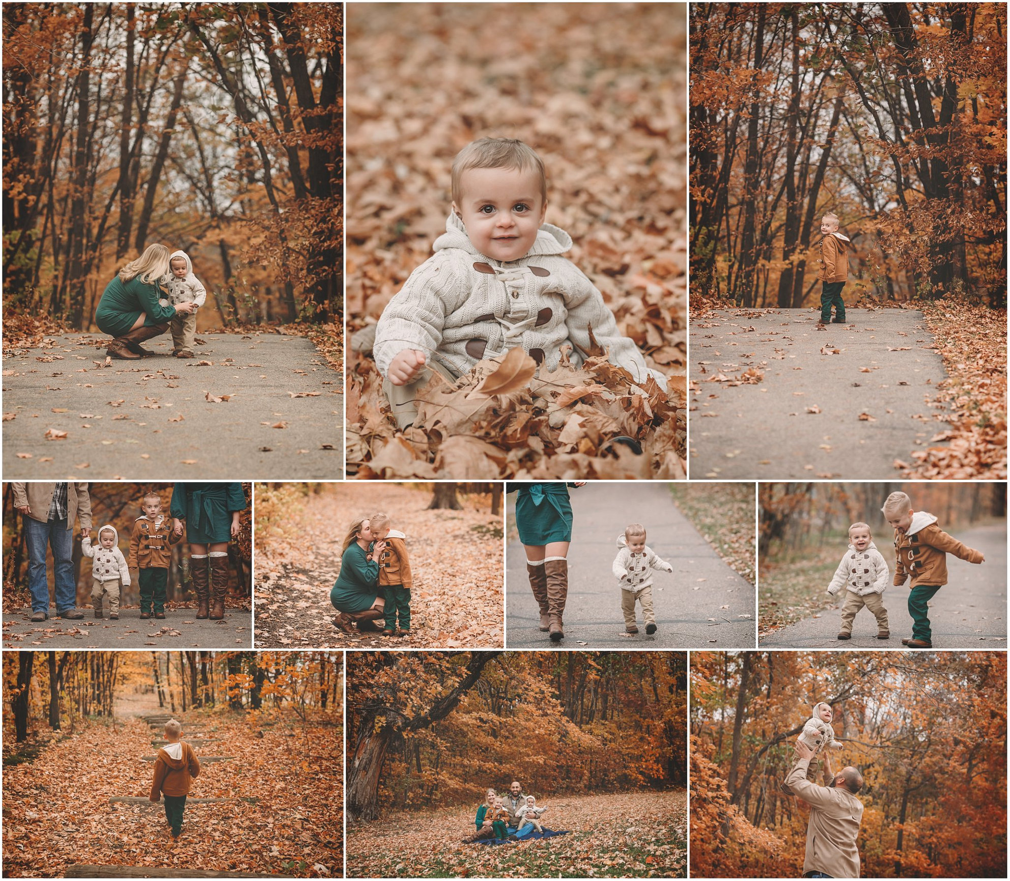 fall photos at lake ann