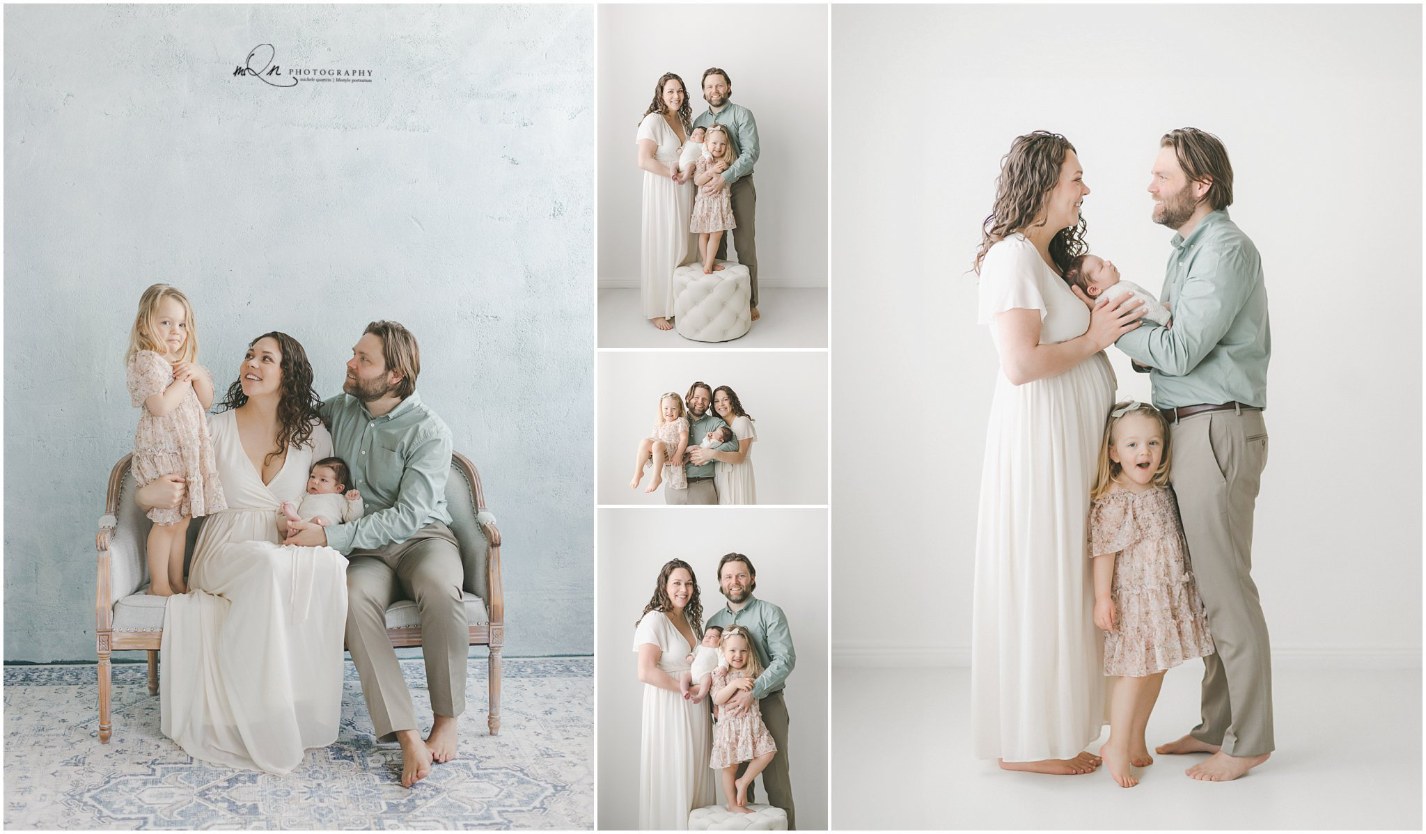 Style for family photoshoots in studio