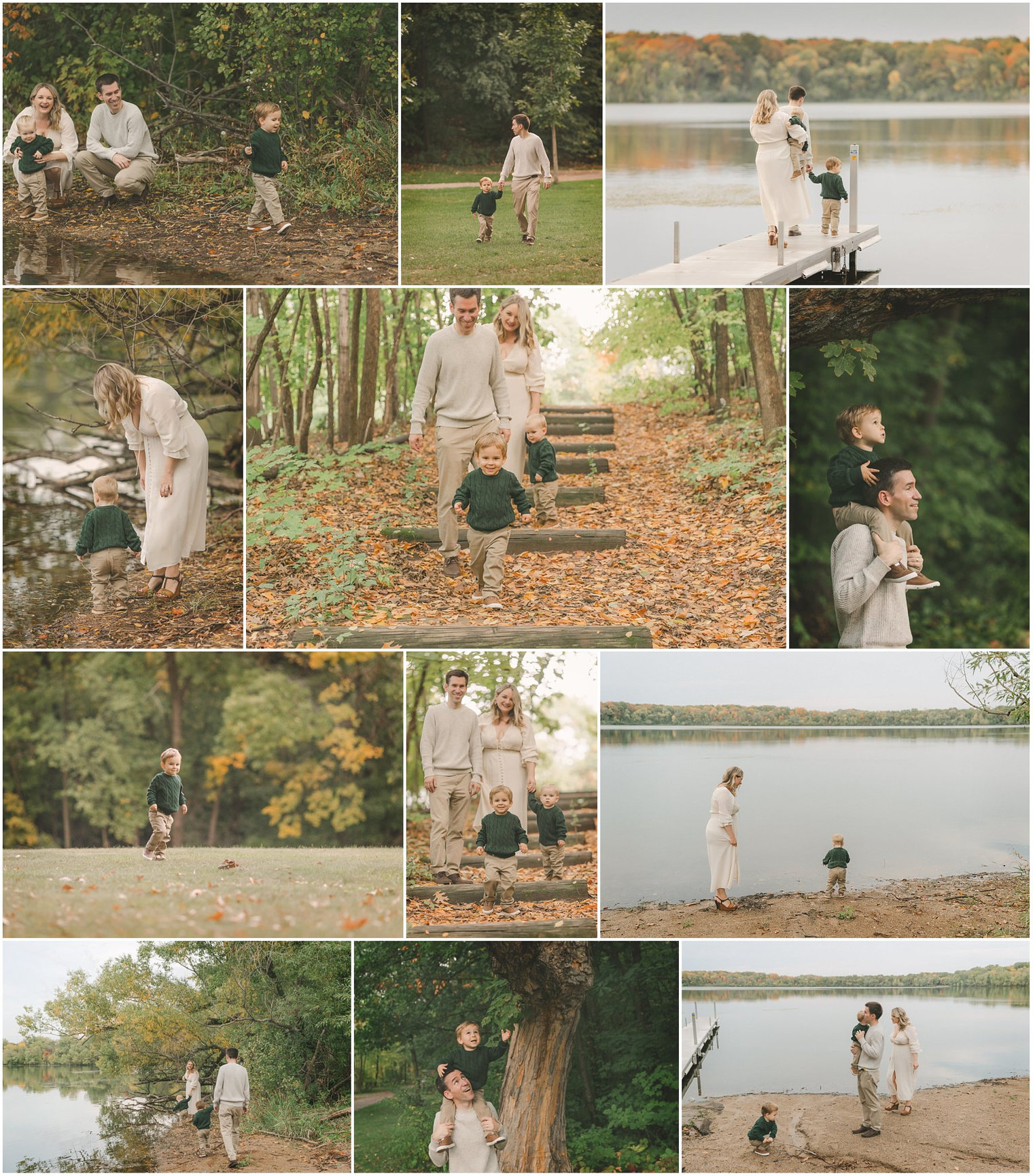Lake Ann Family Photos with young kids