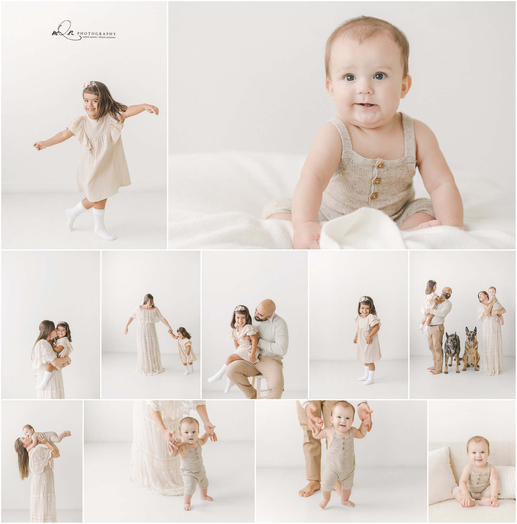 Kids in studio wardrobe