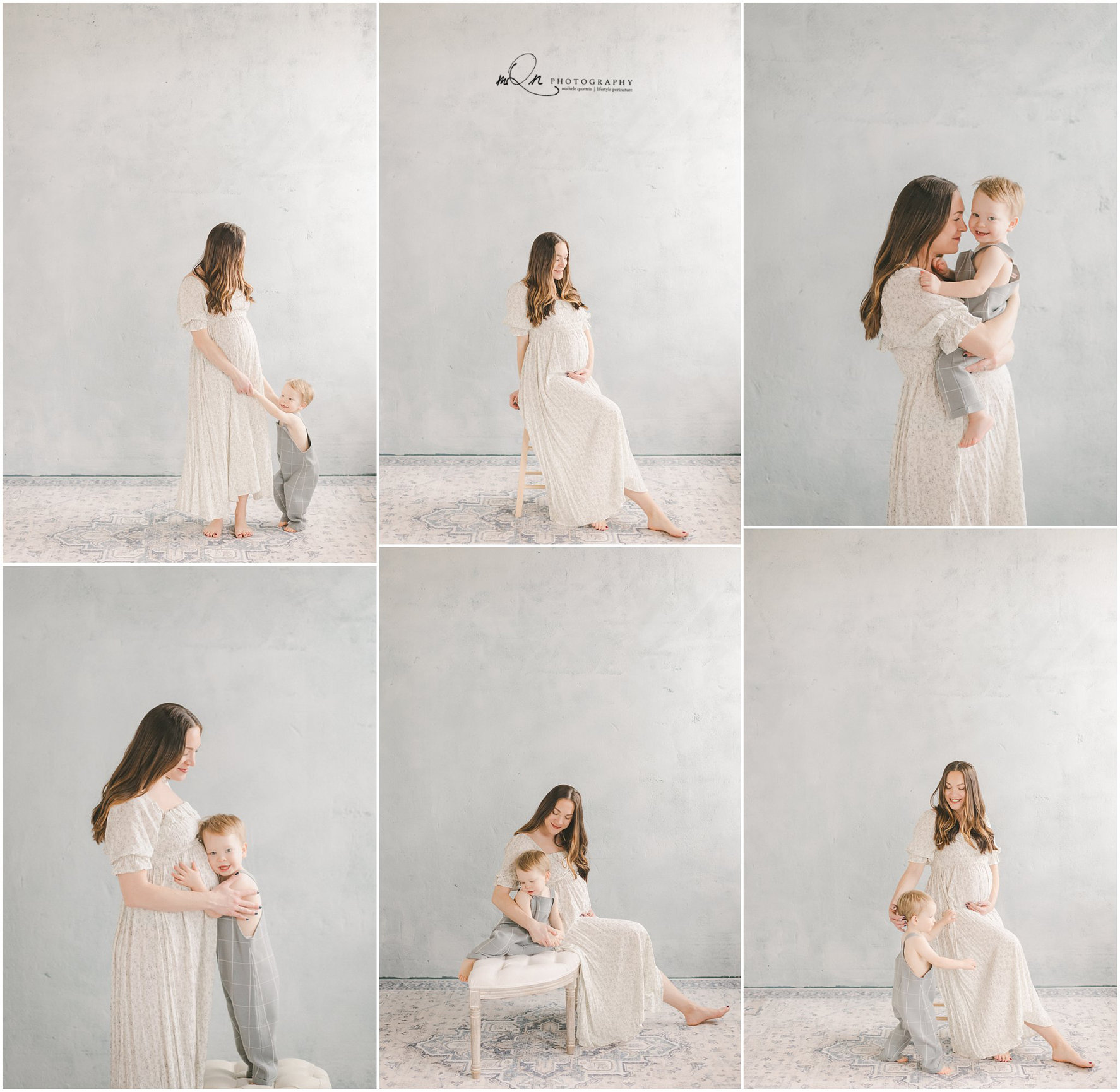 Maternity session in a Minneapolis studio