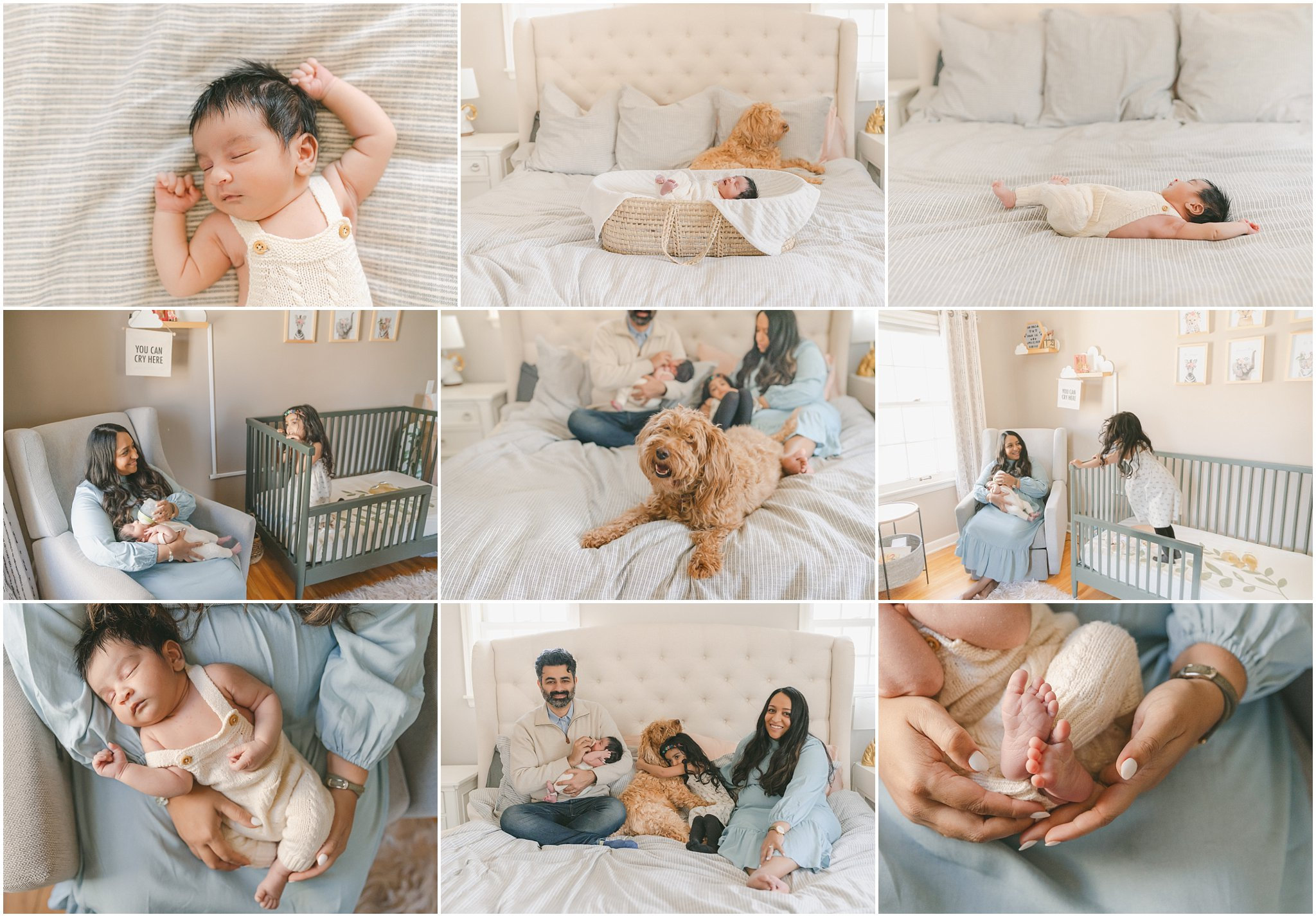 lifestyle images for an in home newborn session in Minneapolis