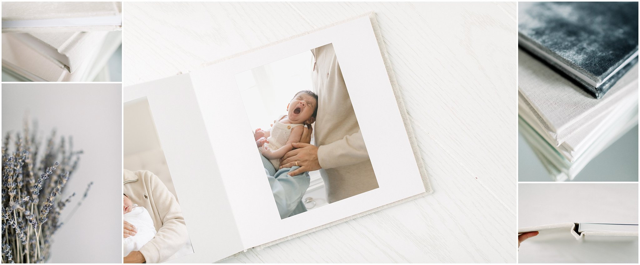 newborn heirloom photo album