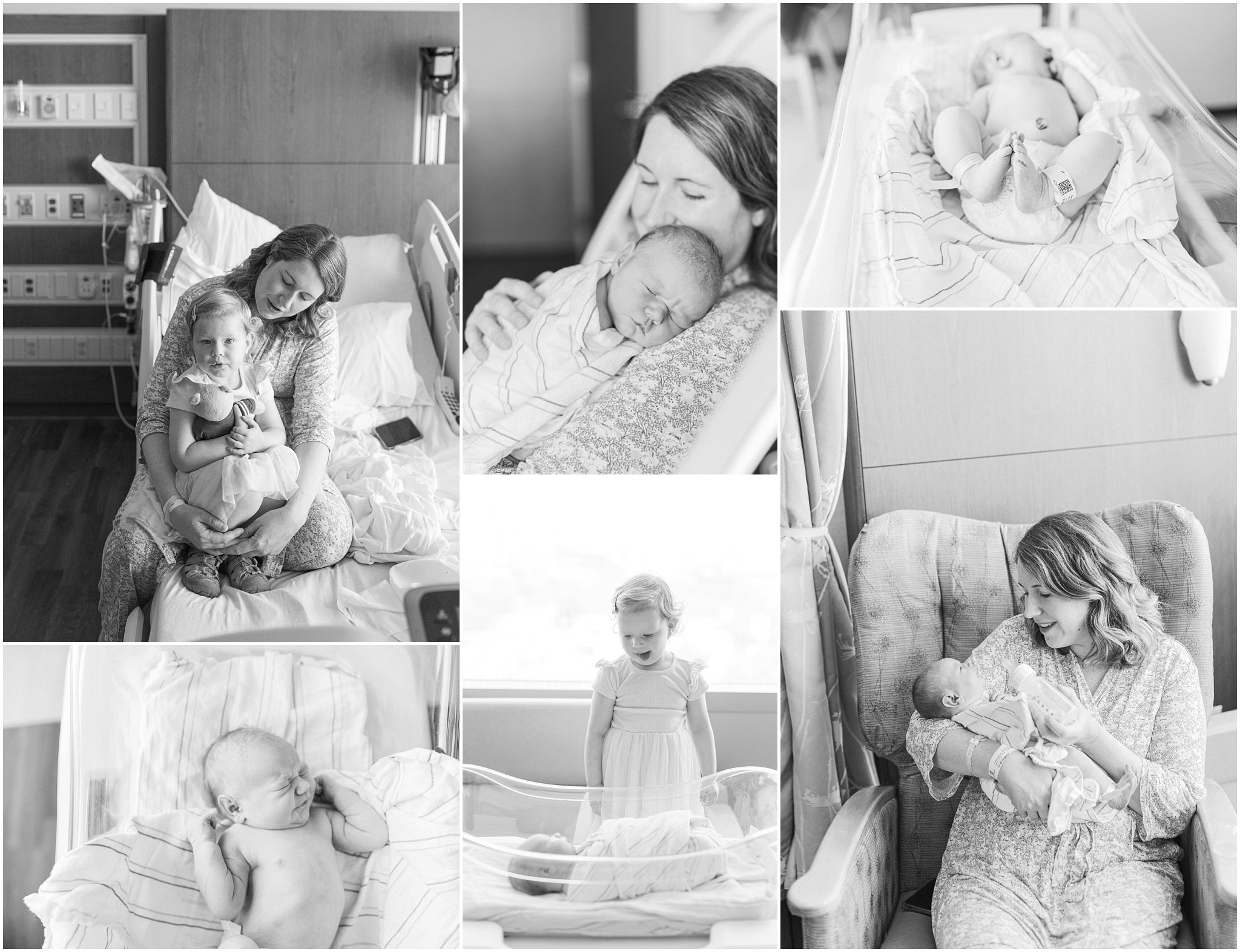 black and white images of a fresh 48 session