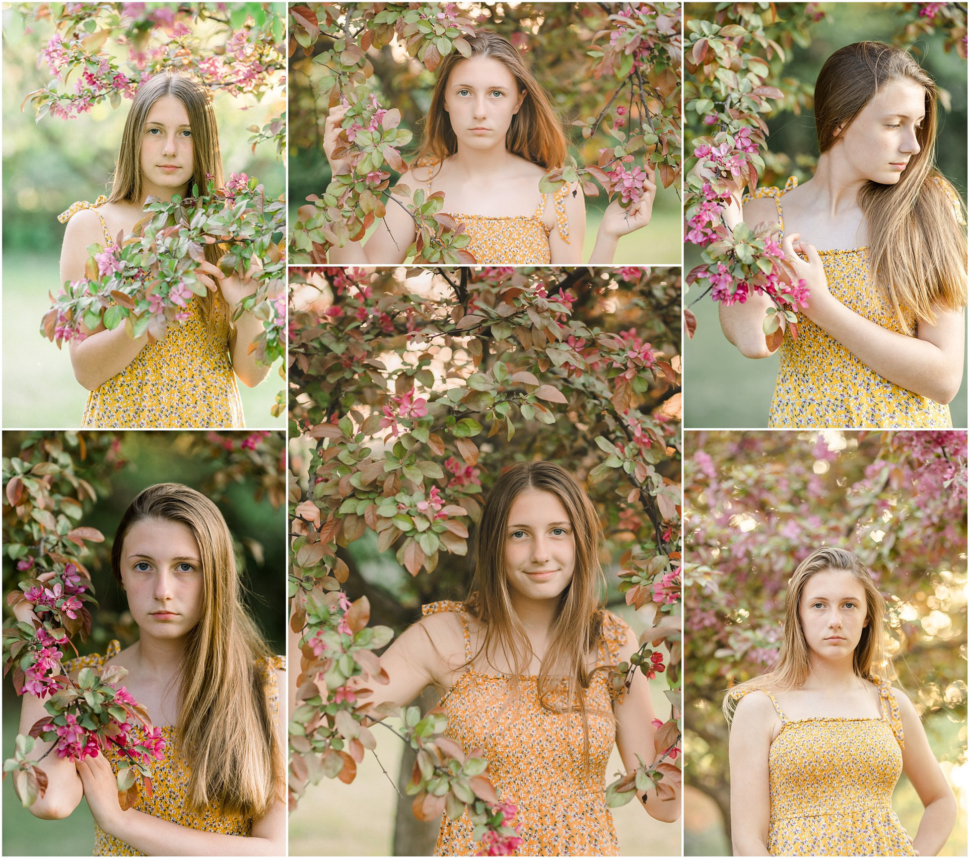 Spring blooms in Minnesota teen photo session