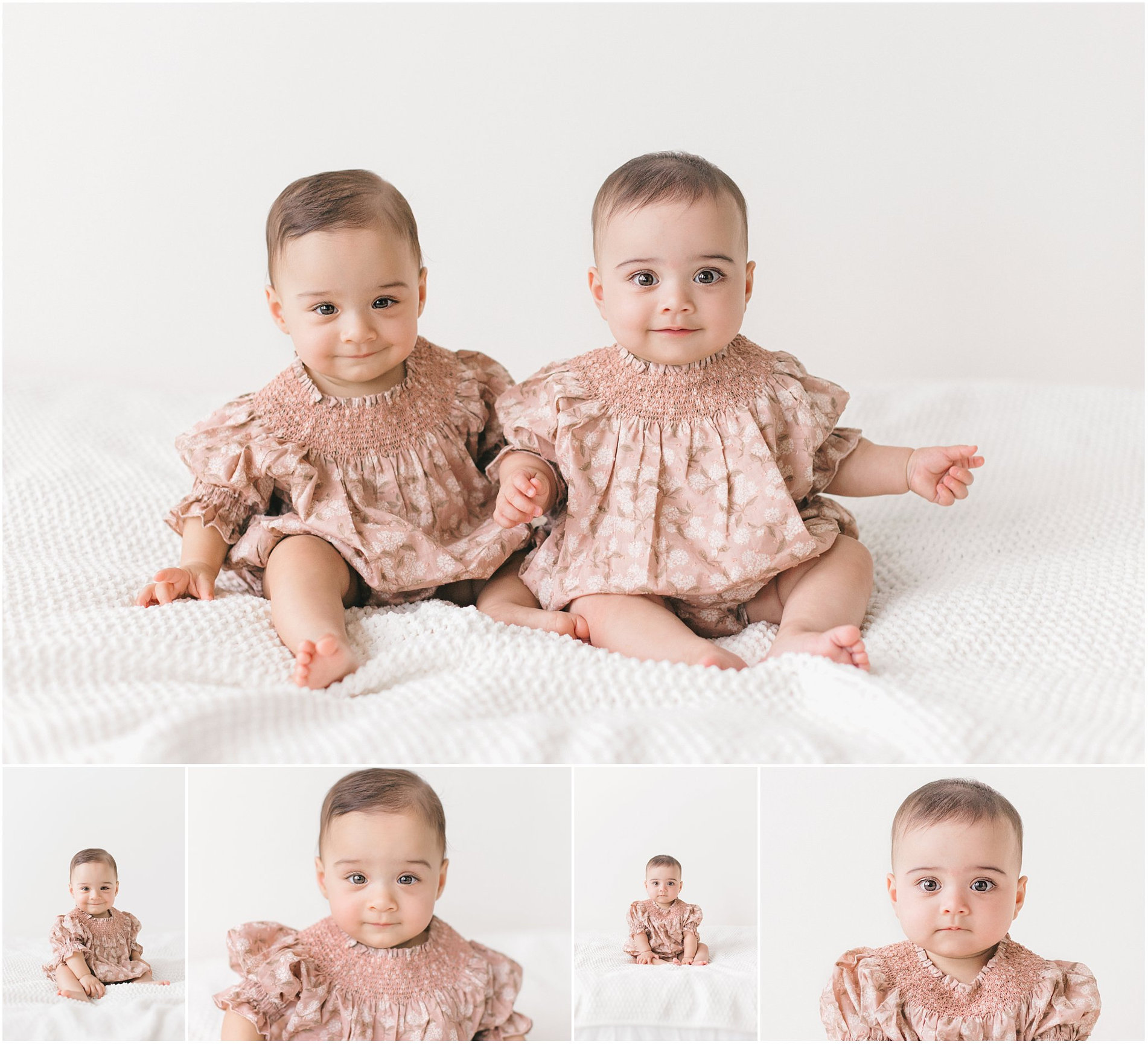 twin baby girls photos taken by Michele Quattrin mQn Photography