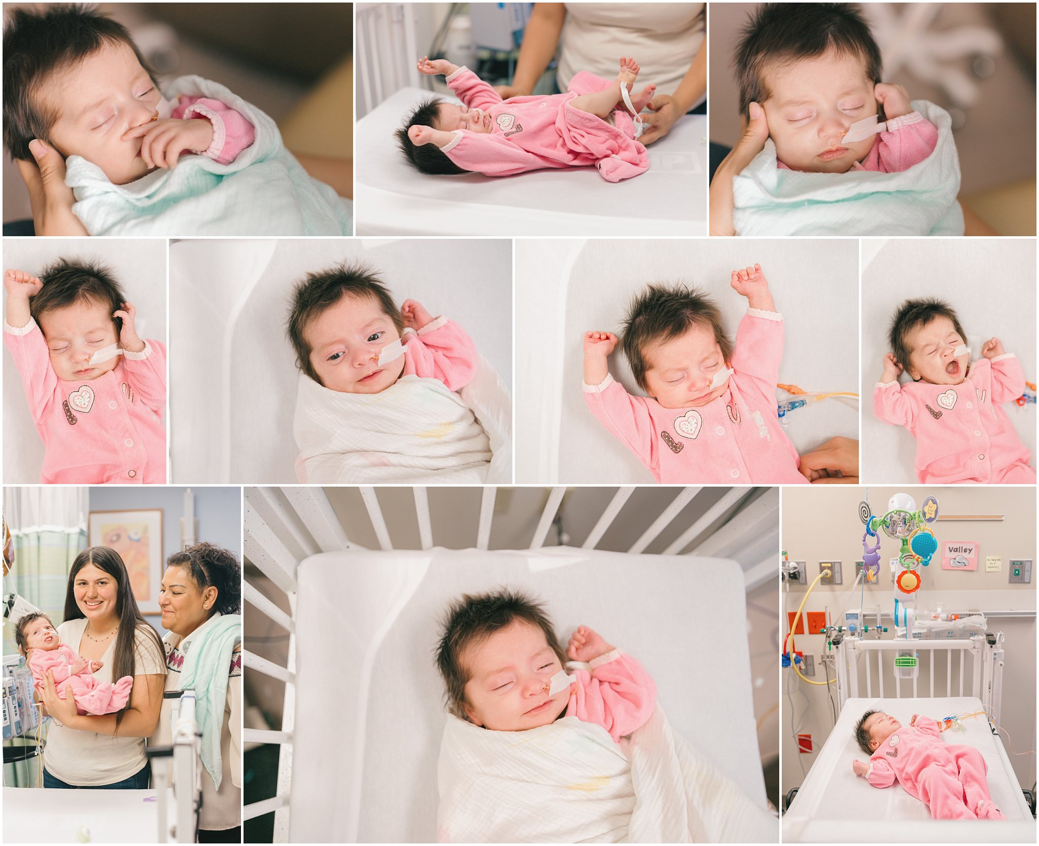 NICU girl in pink