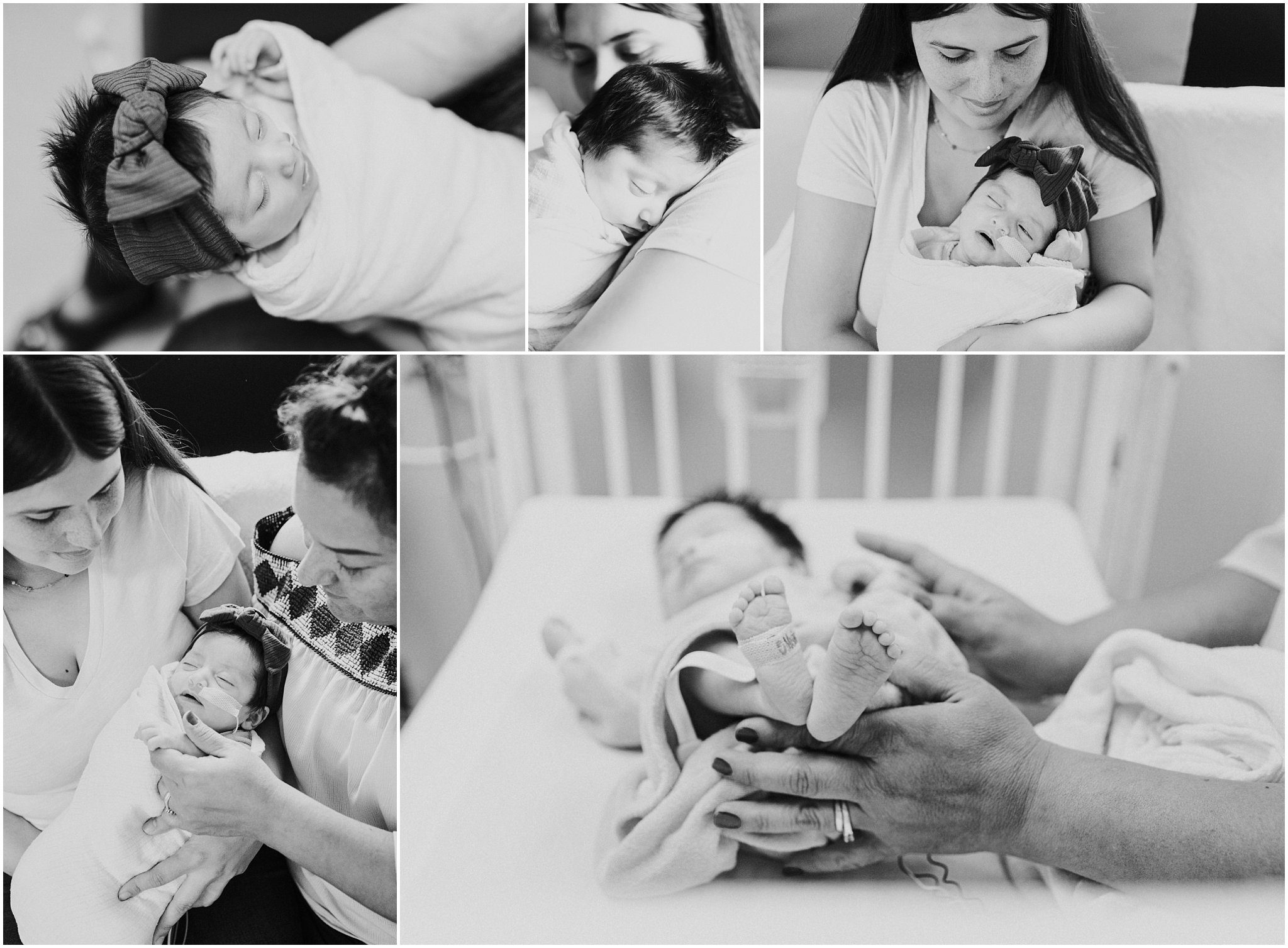 black and white NICU images