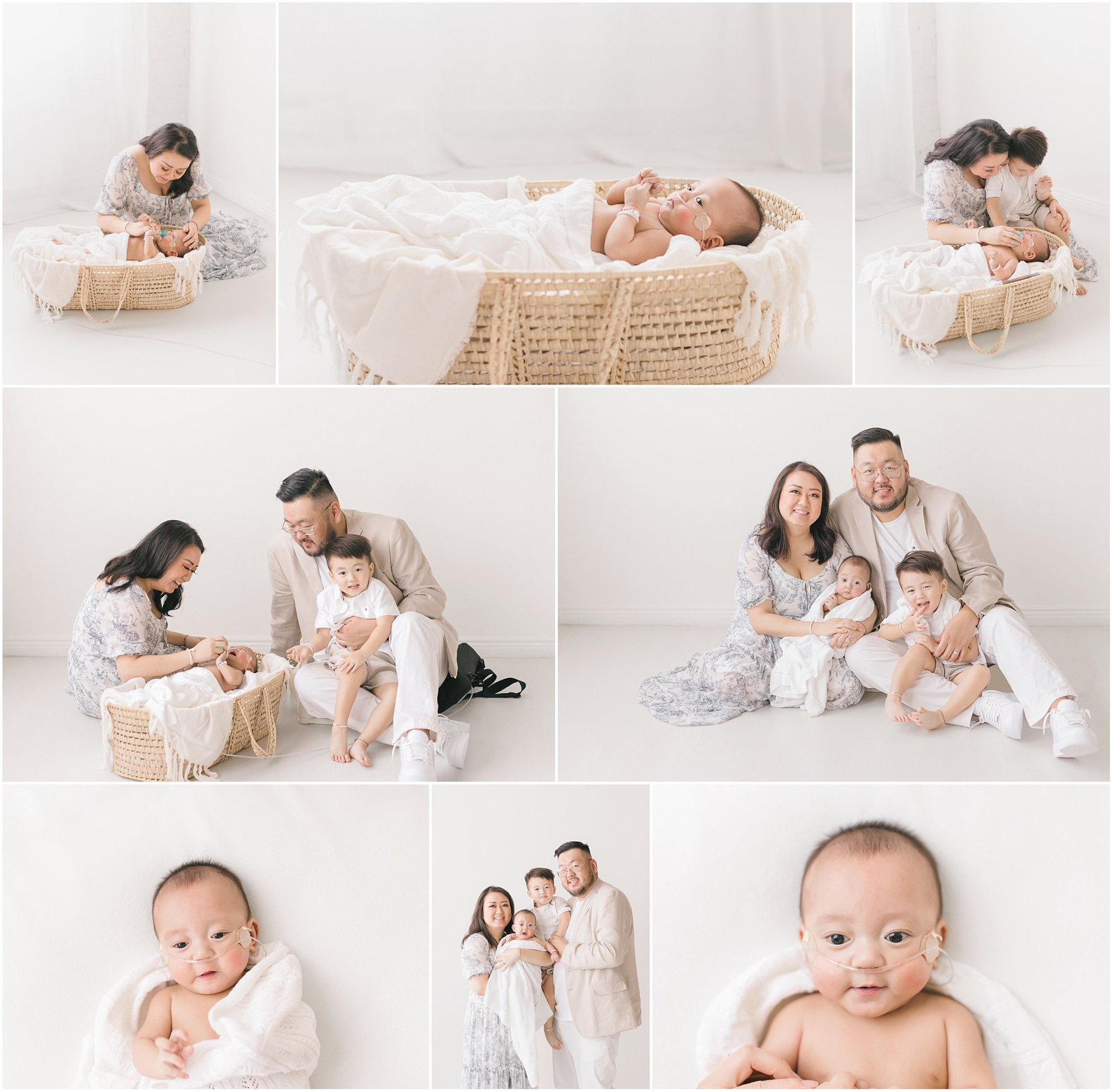 Natural and Relaxed Newborn Session After NICU Stay