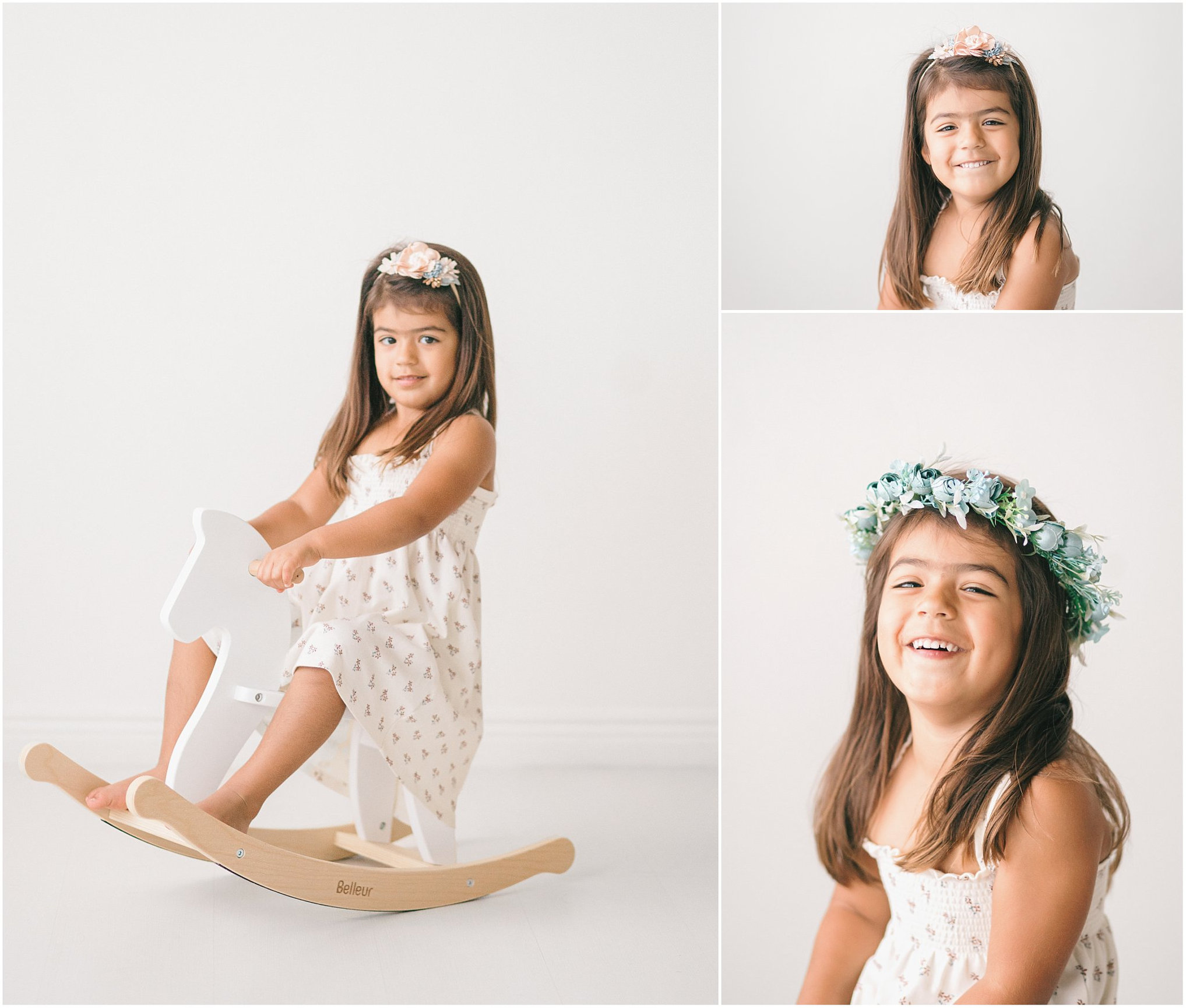 Think studio photos are stiff and formal? Think again. This Minneapolis family session was full of personality, laughter, and even a flower crown moment.