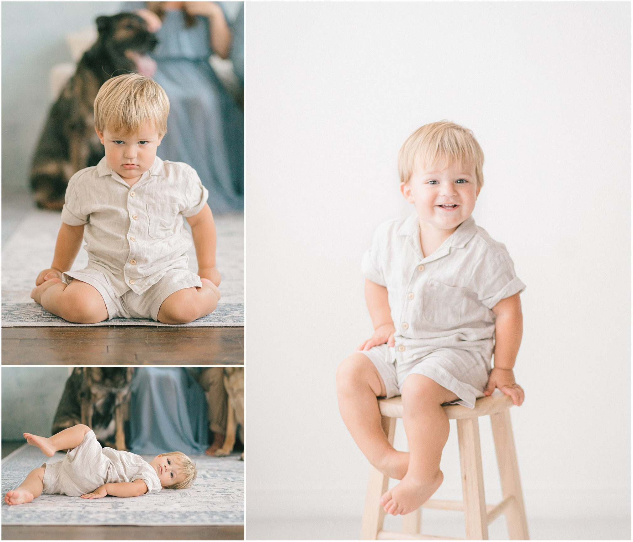 No stress, just smiles (and a quick toddler break). See how a real family embraced the beauty of relaxed studio family photos in Minnesota.