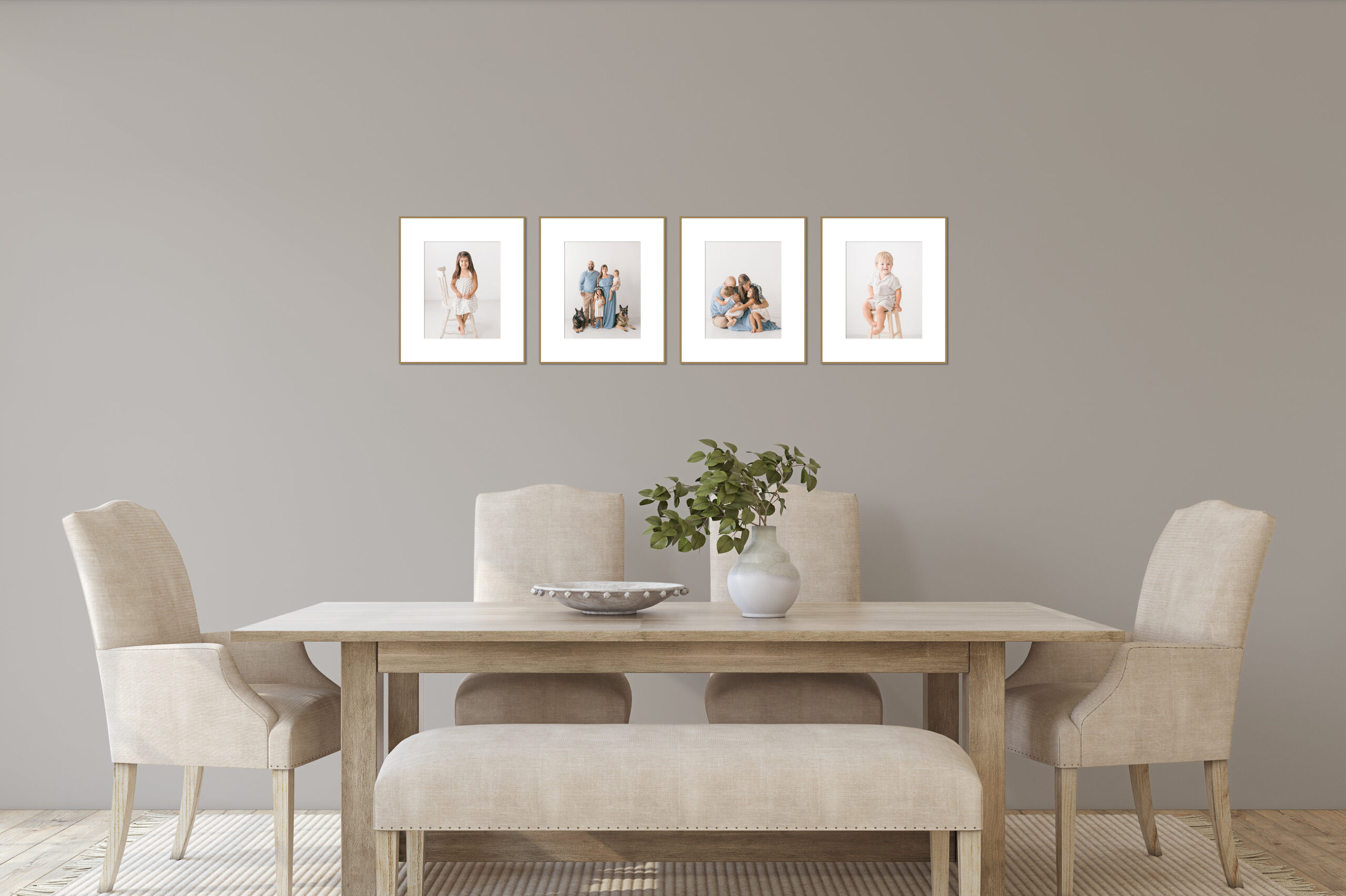Studio family photos in Minnesota don’t have to be complicated. Take a peek at this peaceful, light-filled session full of love, laughter, and great outfits.
