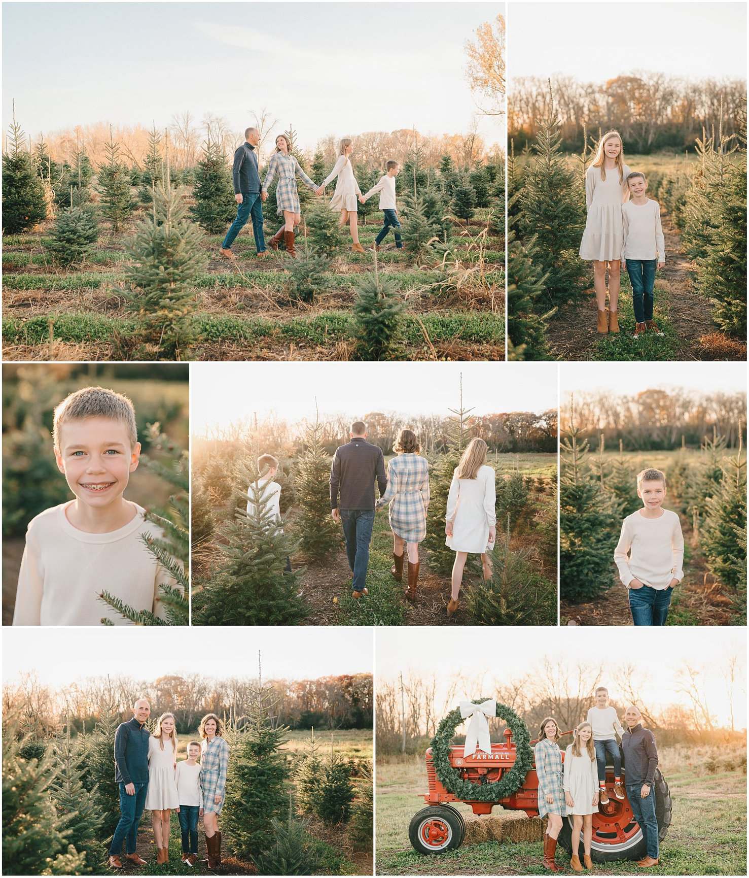 Holiday family photos that don’t feel forced. This tree farm session at Kavan Family Farm proves festive doesn’t have to mean cheesy.
