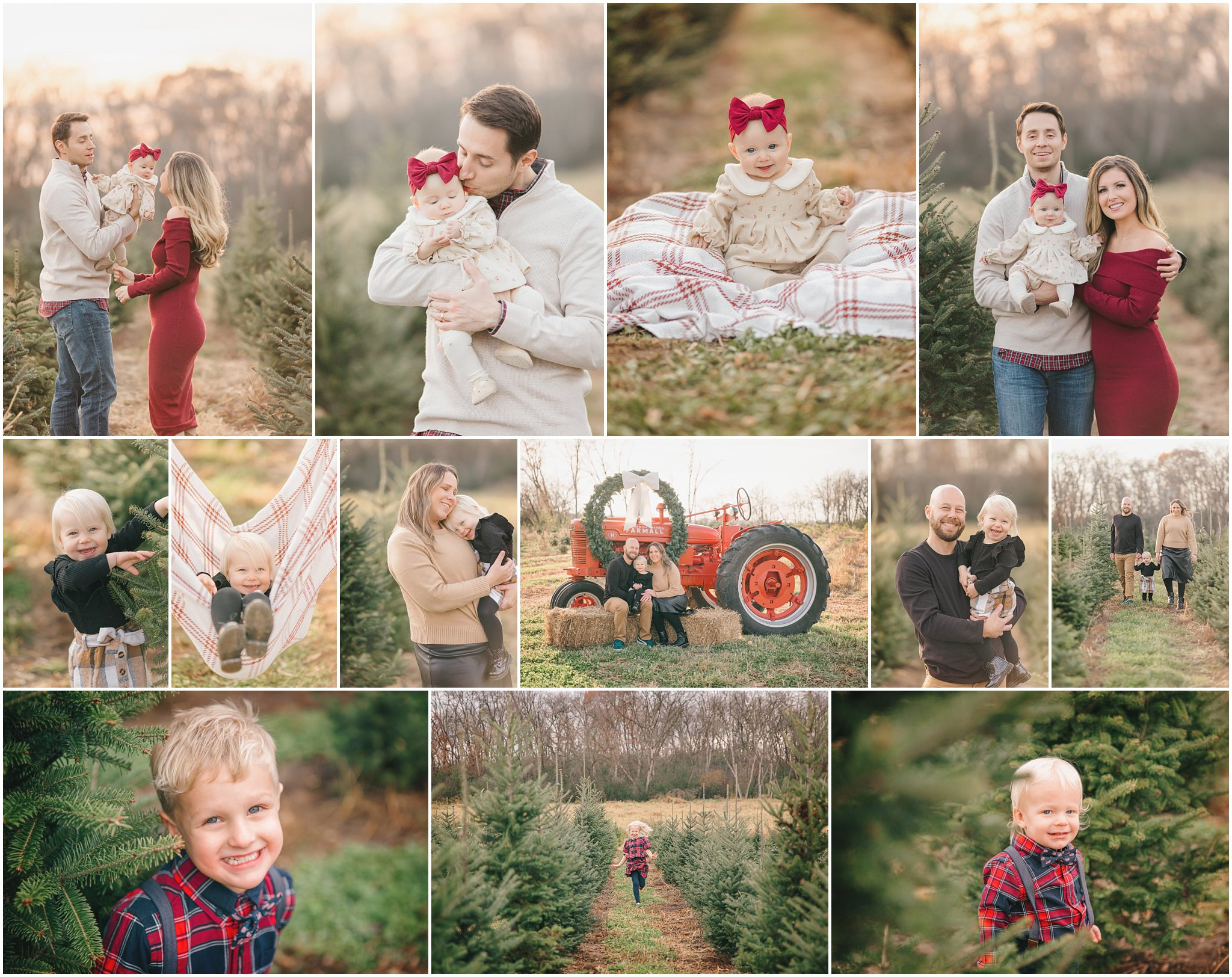 Curious about holiday mini sessions at a Christmas tree farm? Get a behind-the-scenes look at this session with a North Oaks family just minutes from home.