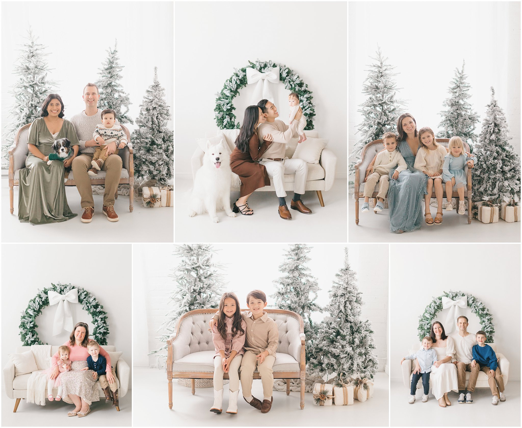 Get inspired for your next holiday card with a look back at our 2024 studio holiday mini sessions.