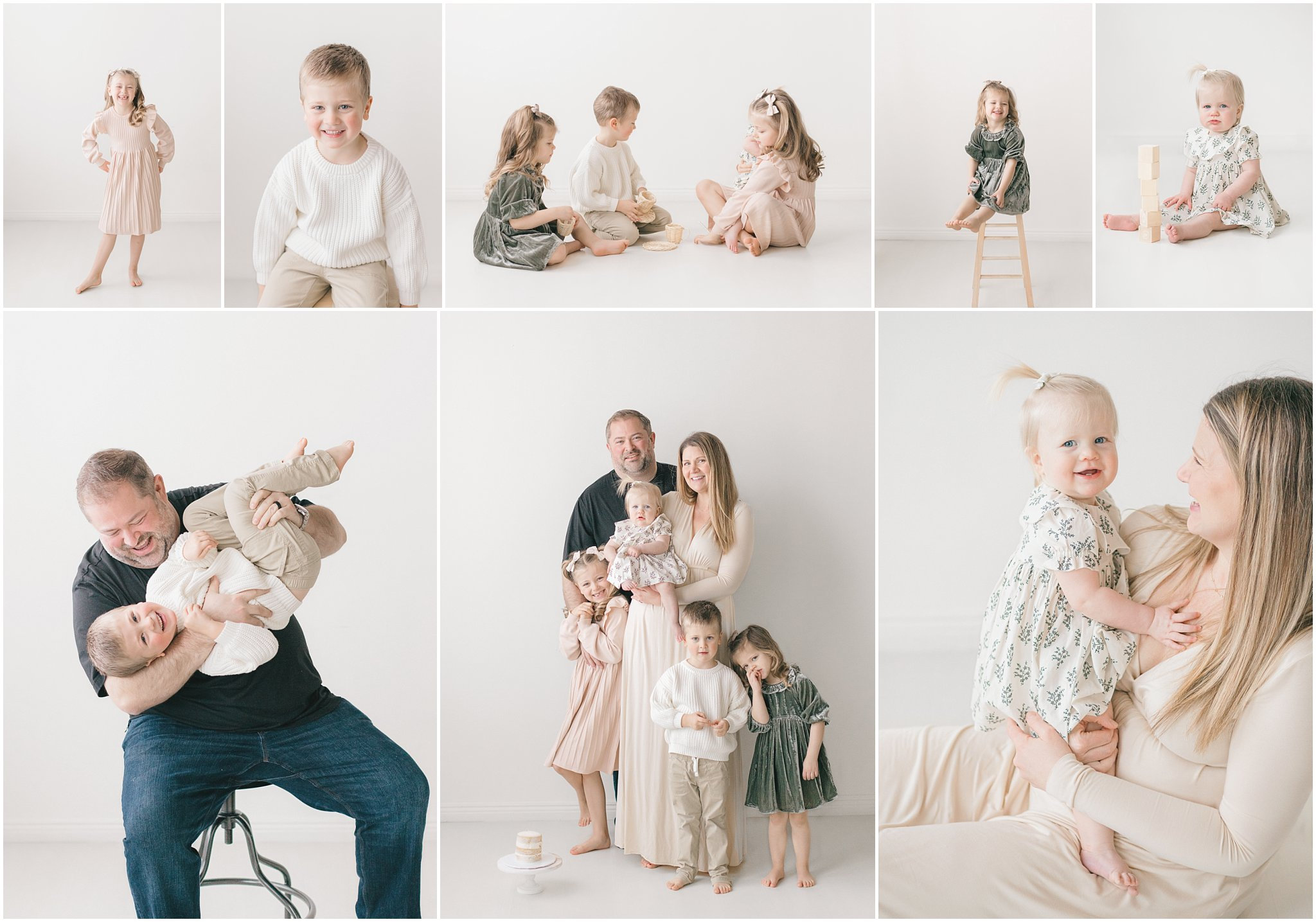 Family photo outfits made simple. Get my best tips for coordinating outfits for family photos in Minneapolis and St. Paul without looking too matchy-matchy.