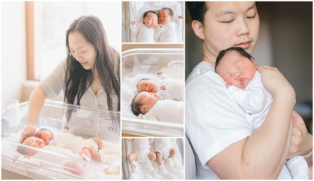 Baby's 1st Photo Session with parents and newborn in a Twin Cities photography studio