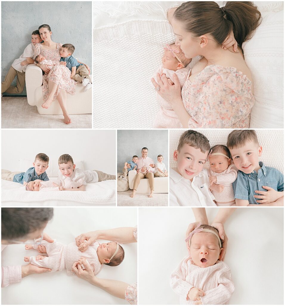 Newborn and baby milestone photography for a baby’s first year.