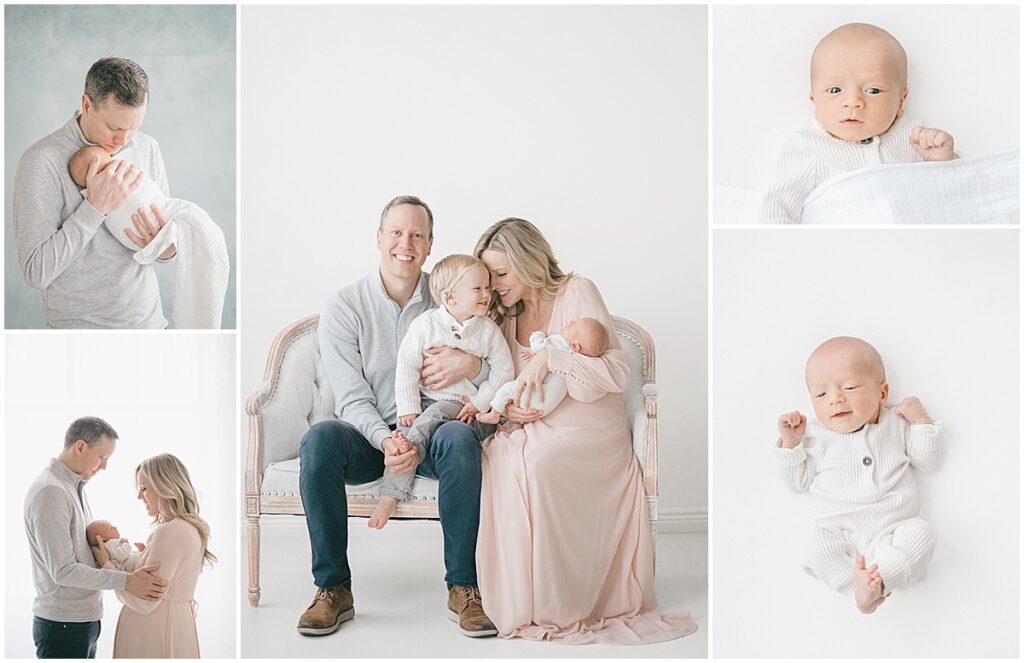 Baby photos from newborn through first birthday.